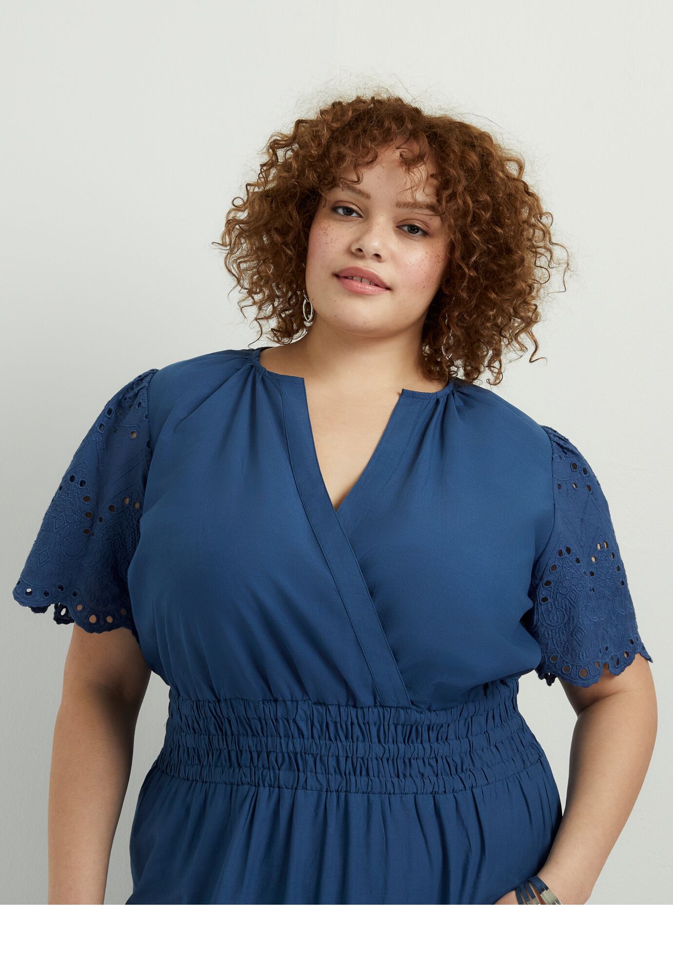 Eyelet Tiered Dress, , alternate image number 2