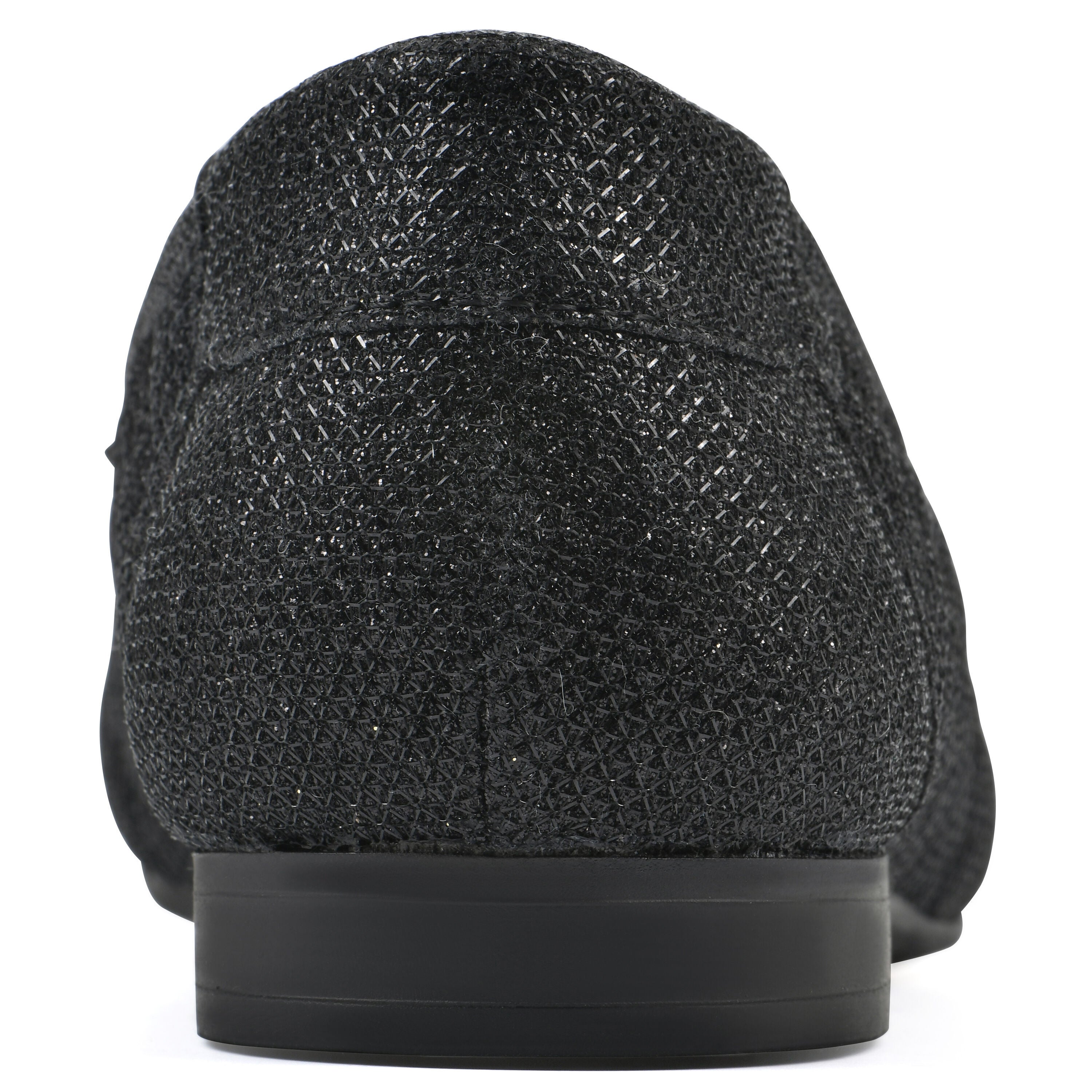 Bocah Ballet Flat - WIDE, BLACK GLITTER FABRIC, on-hover image number 1