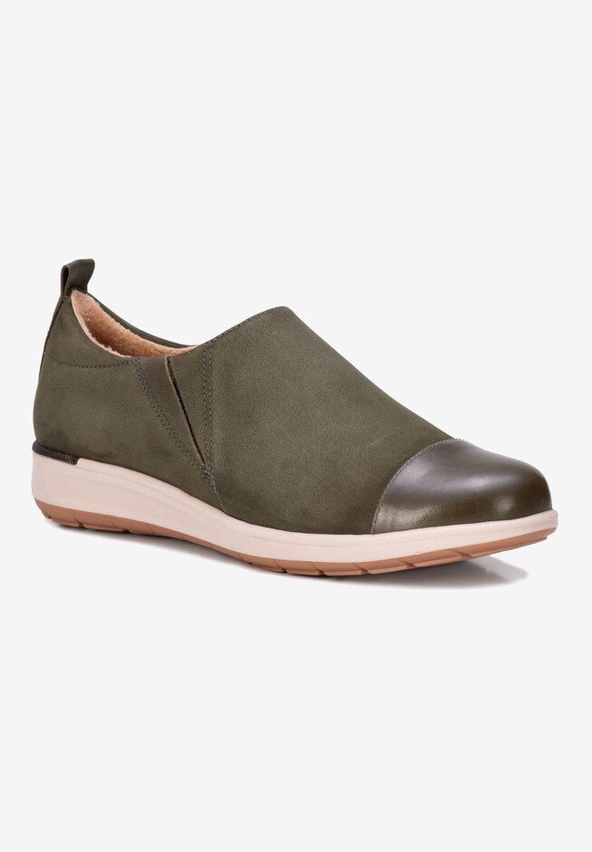 Ozzie Slip On, OLIVE NUBUCK, hi-res image number 0