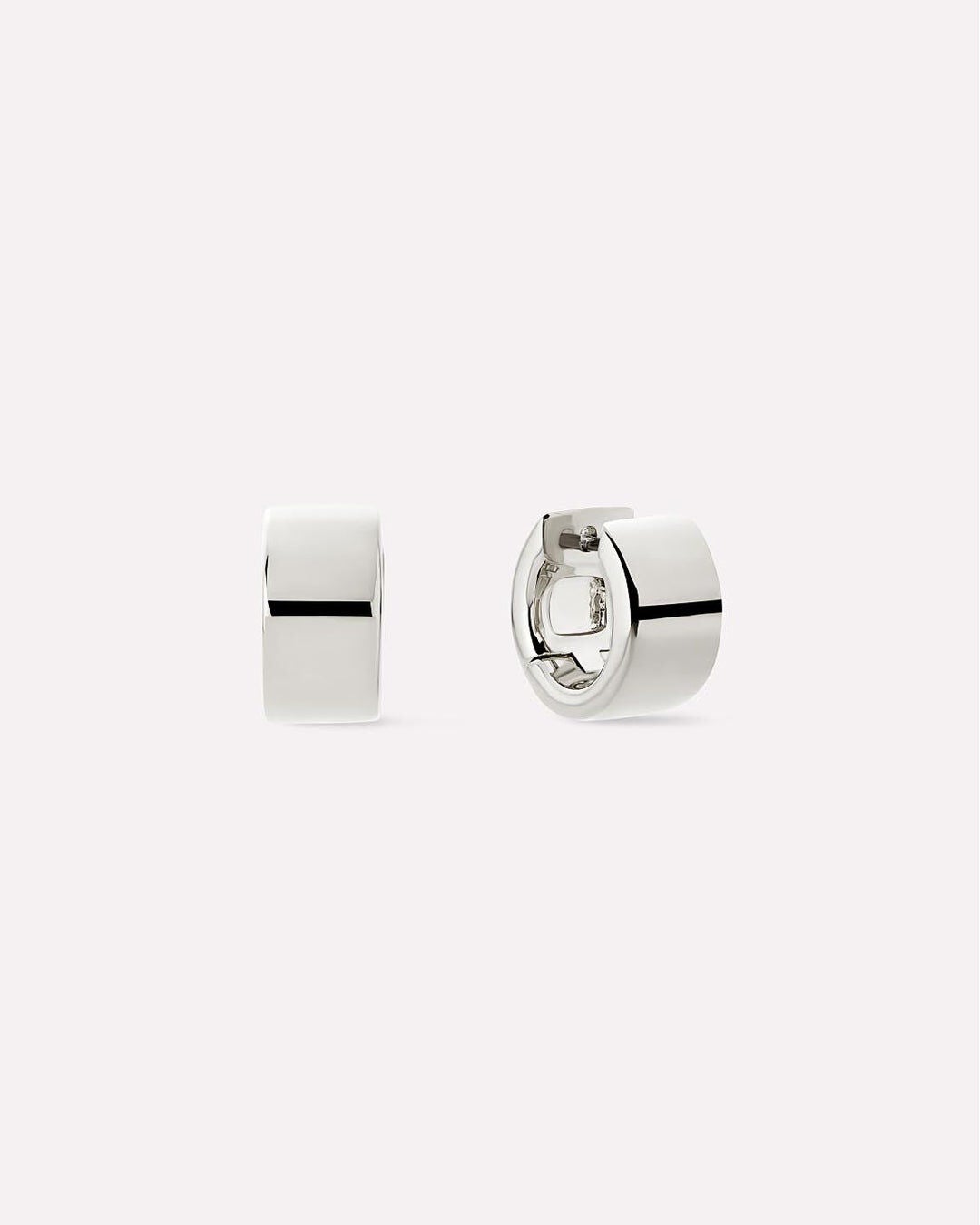 Eden SIlver Hoop Earrings, SILVER, hi-res image number 0