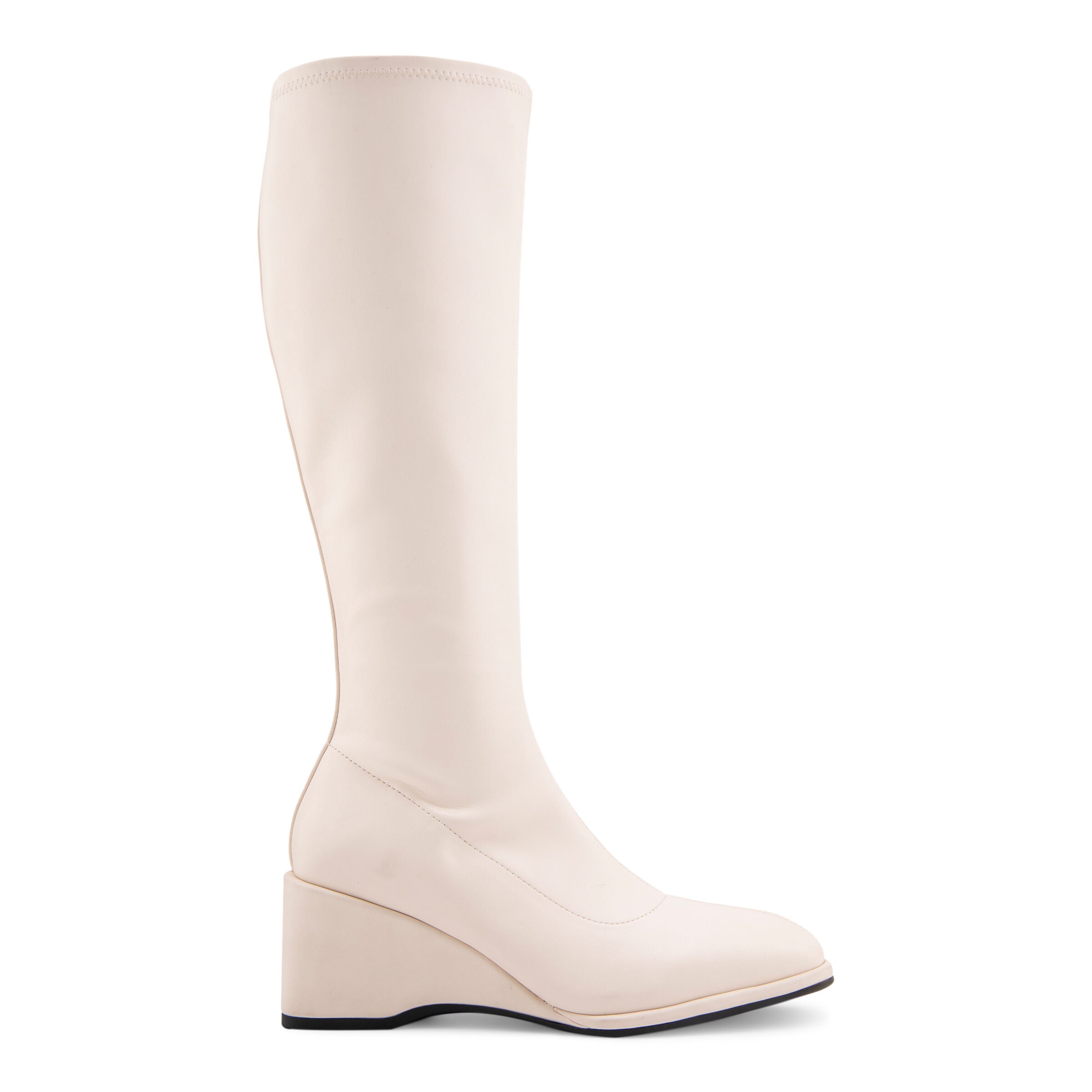 Angela Tall Wedge Boot, EGGNOG, alternate image number 2