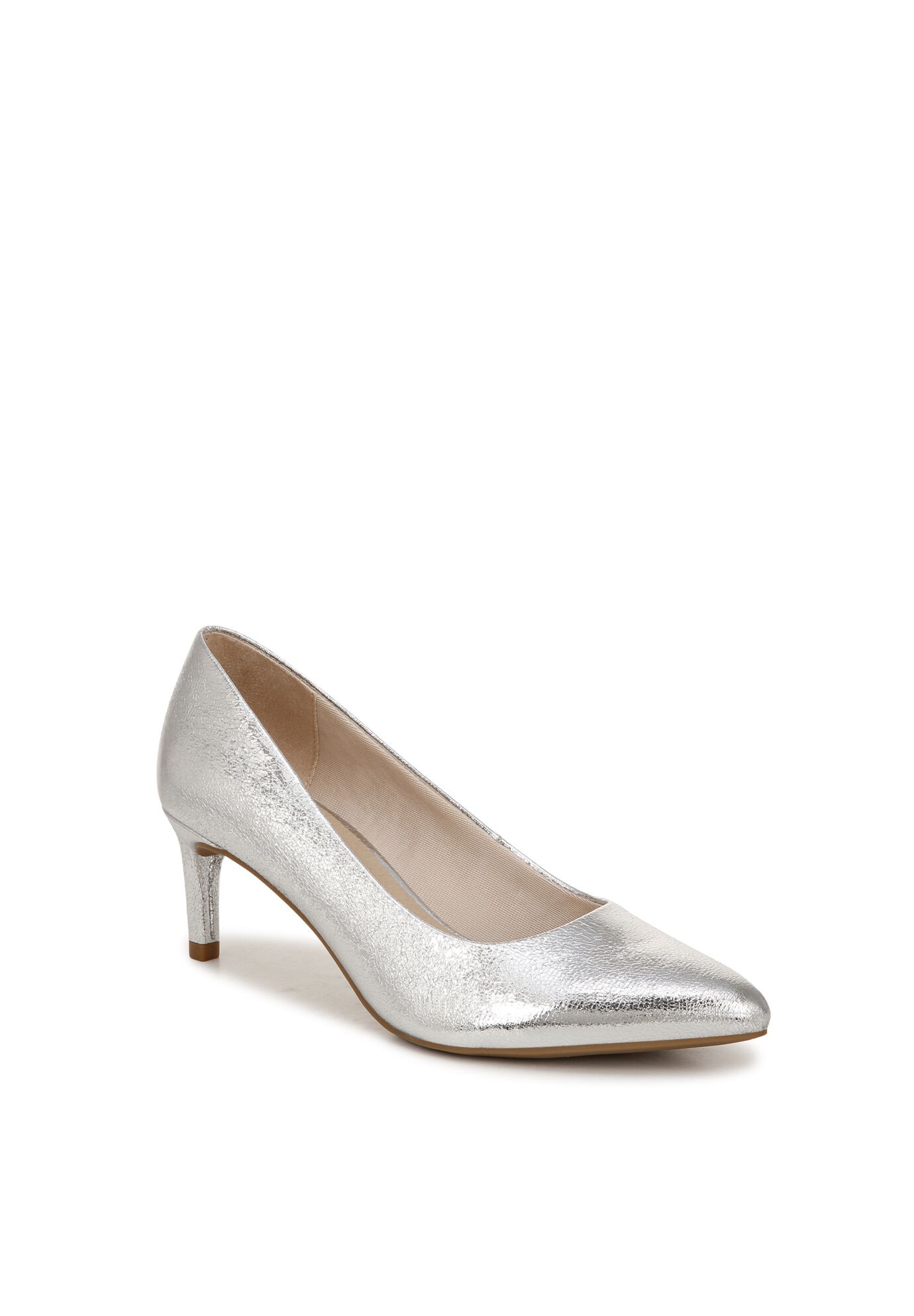 Alexis Pump, SILVER FAUX LEATHER, hi-res image number 0