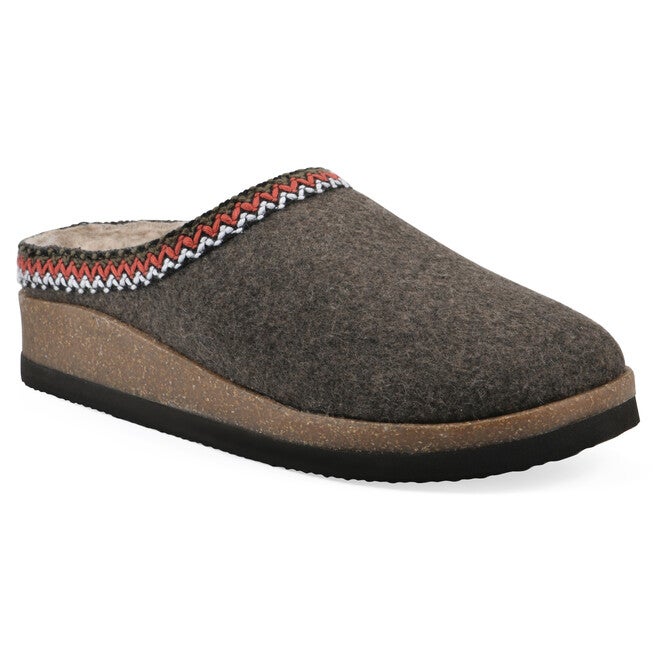 Bundle Up Footbeds Clog, BROWN FABRIC, hi-res image number null