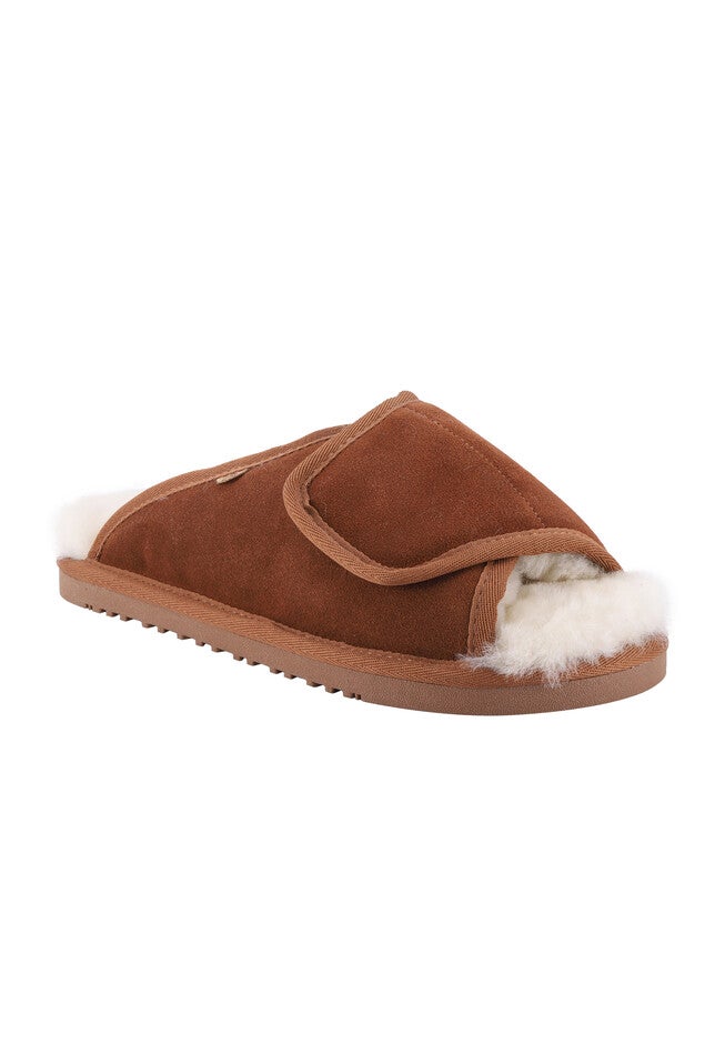 Apma Women’S Slide Wrap Wide Slippers, CHESTNUT, hi-res image number 0