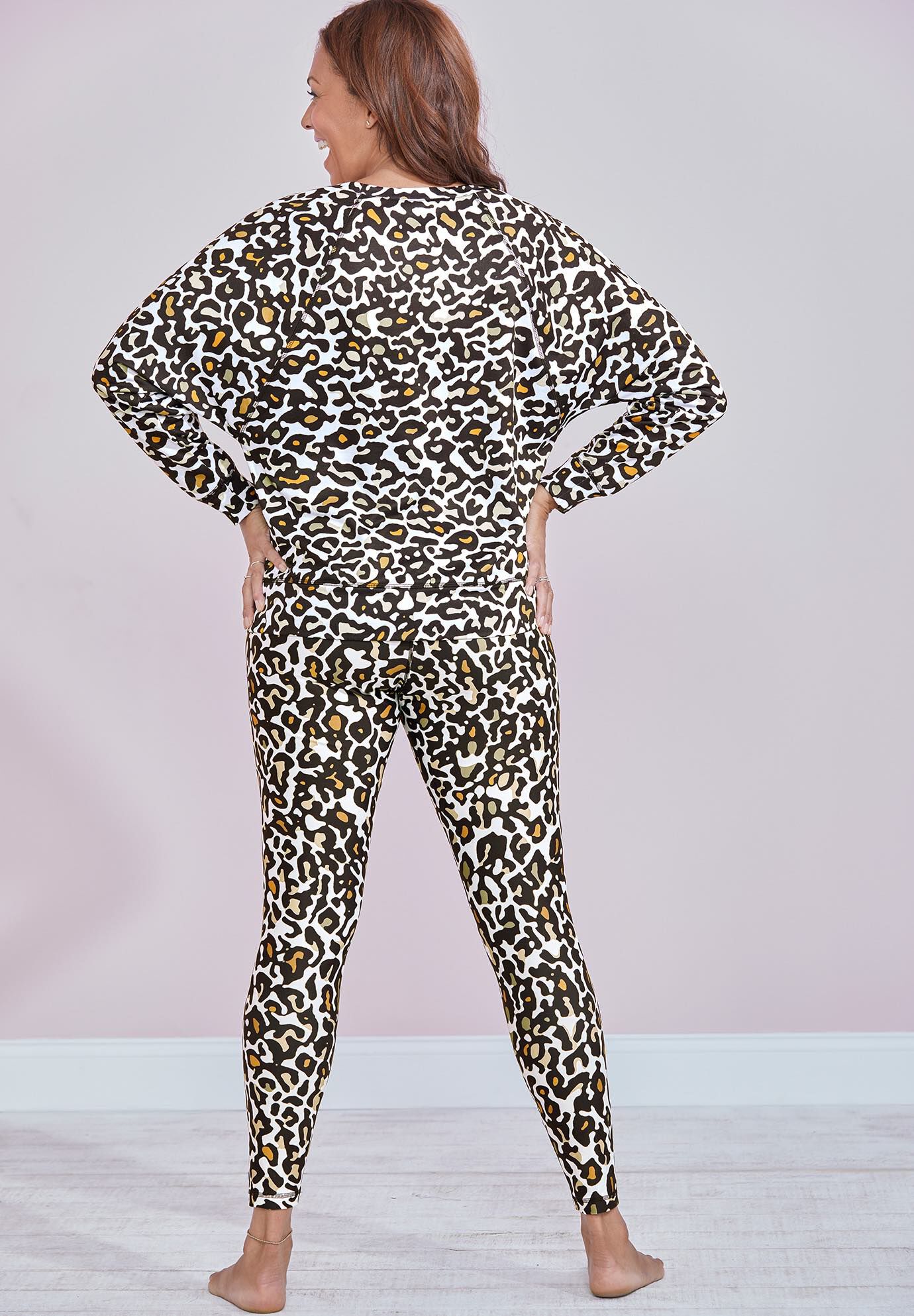 Caroline Loose Sweater, LEOPARD PRINT, on-hover image number 1