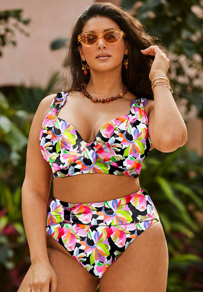 Bra Sized Ring Strap Bikini Set, , hi-res image number null