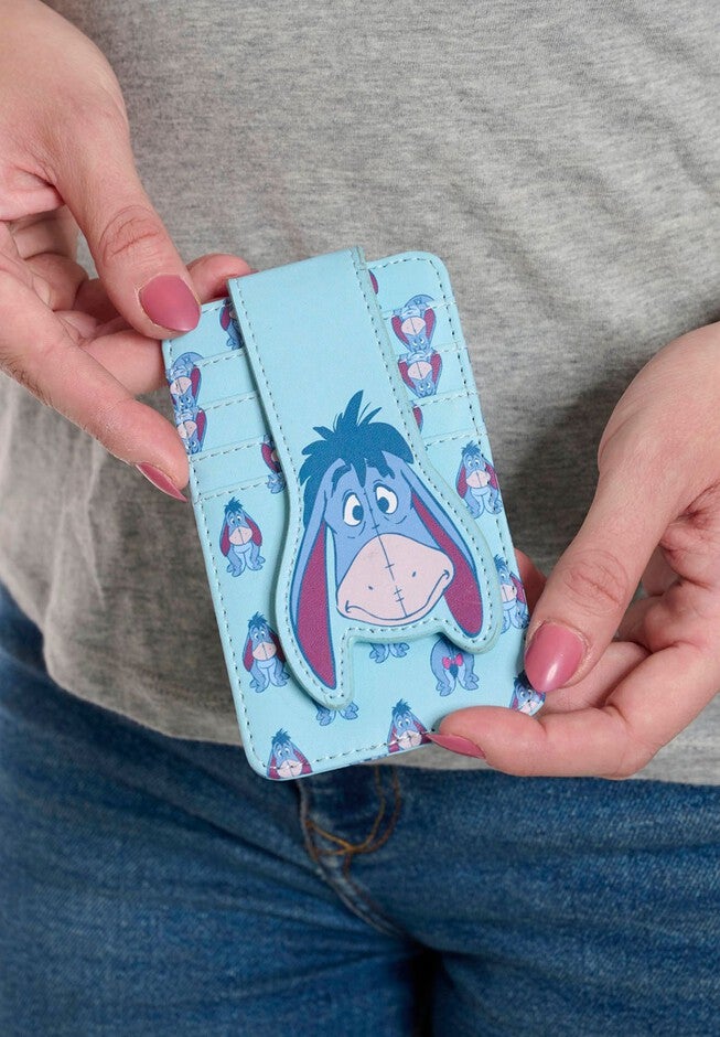 Disney Eeyore Card Holder Wallet Button Snap Closure, , on-hover image number null