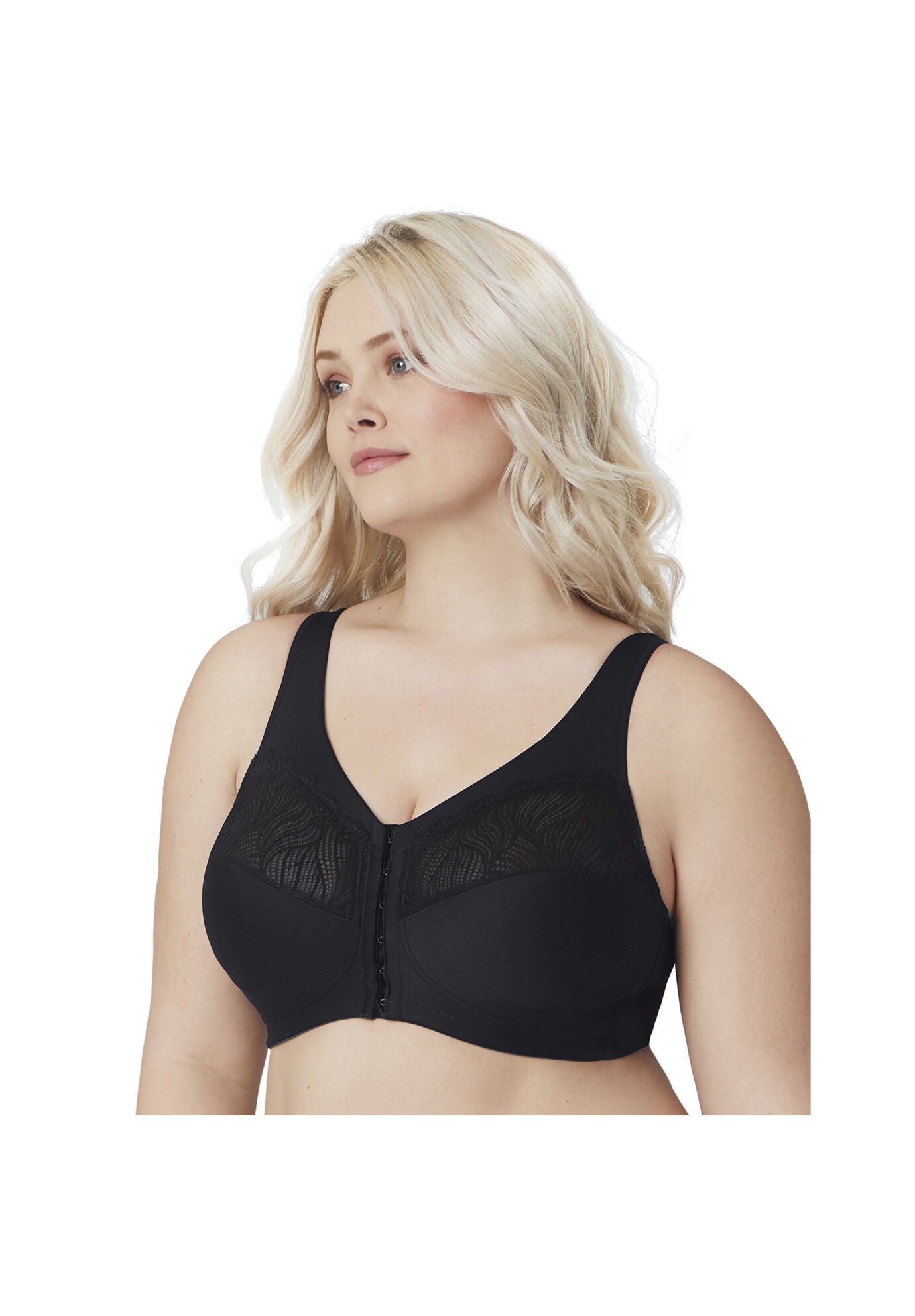 Full Figure Plus Size MagicLift Natural Shape Front-Close Bra Wirefree 1210, , on-hover image number 1