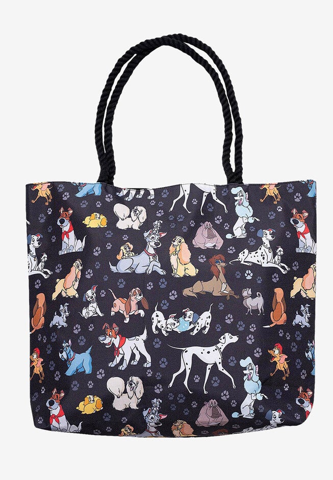 Disney Dogs Travel Rope Tote Bag Carry-On Paw Prints 101 Dalmatian, , alternate image number 2