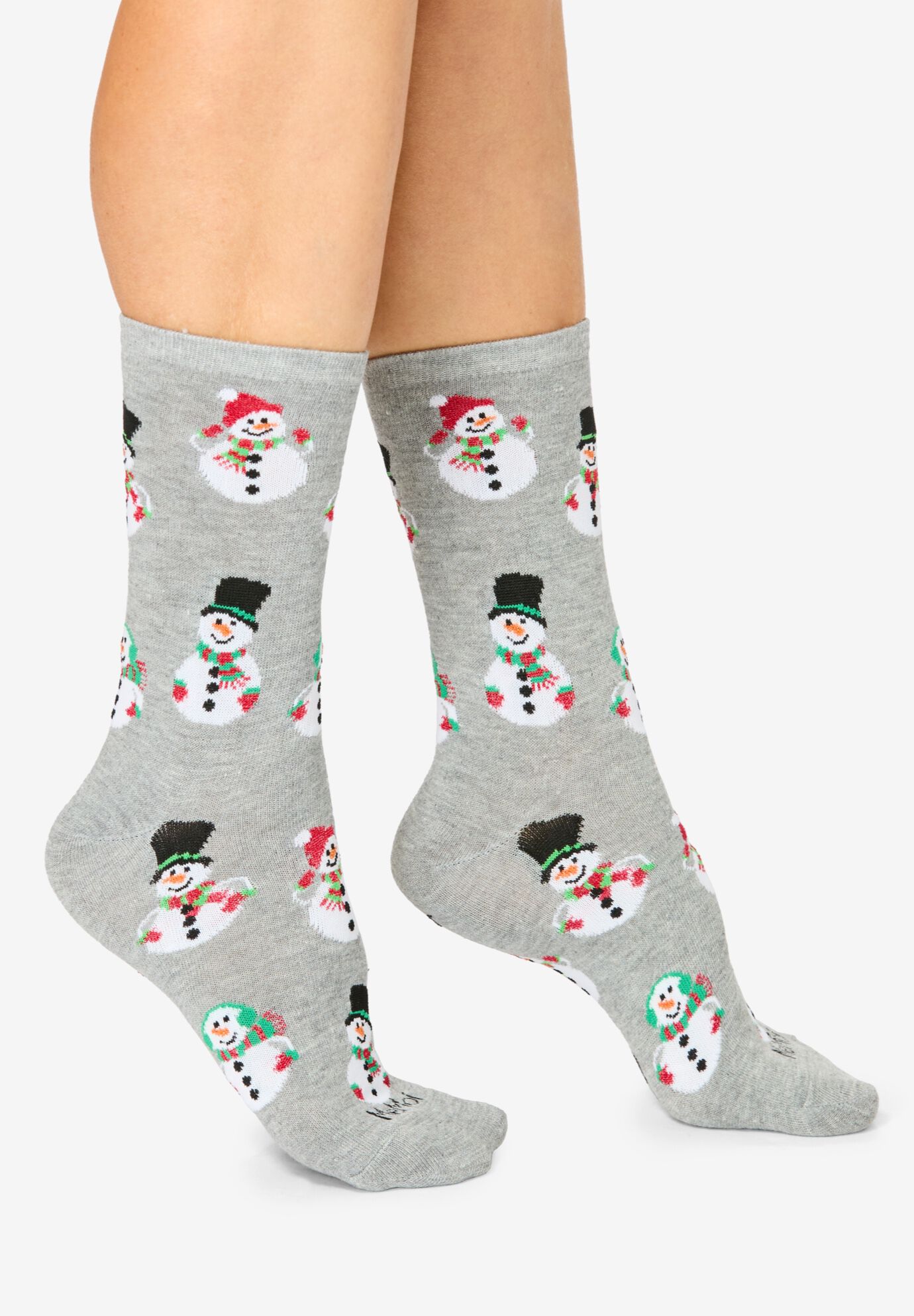 MeMoi&reg; 2-Pack Holiday Crew Socks, SCOTTIES SNOWMAN PACK, alternate image number 2