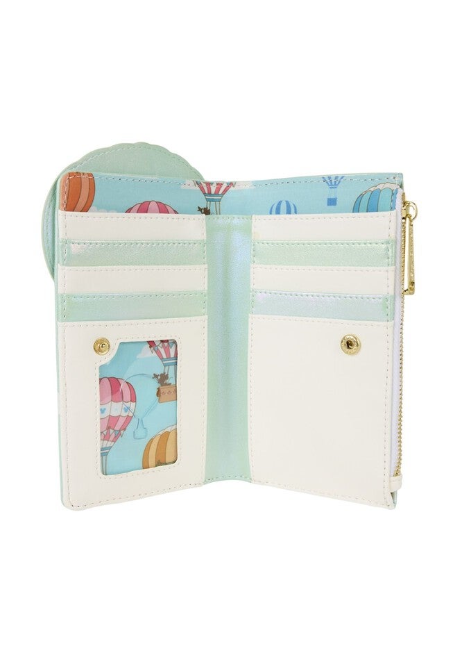 Loungefly x Disney Mickey & Friends Hot Air Balloon Flap Wallet, BLUE, alternate image number null