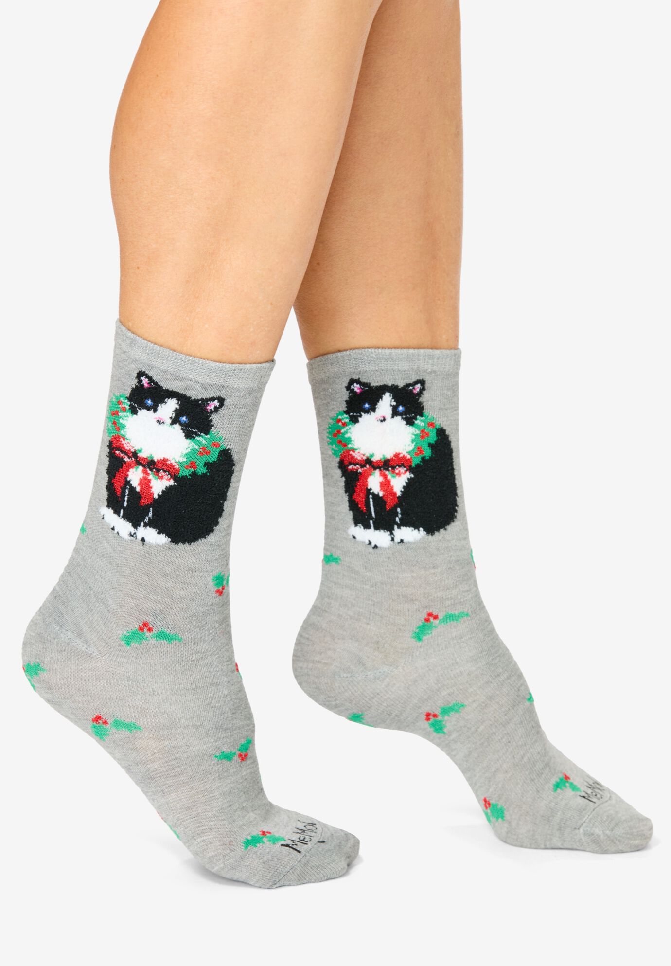 MeMoi&reg; 2-Pack Holiday Crew Socks, , alternate image number 8