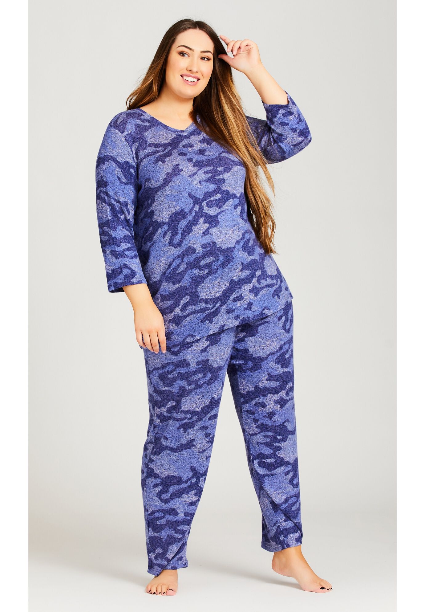 Hacci Camo Top, CAMO LILAC, alternate image number 3