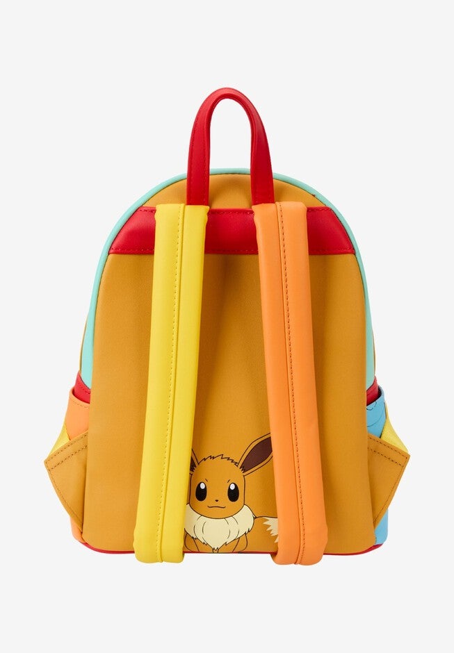 Loungefly x Pokemon Characters Color Block Mini Backpack, BLUE, on-hover image number null