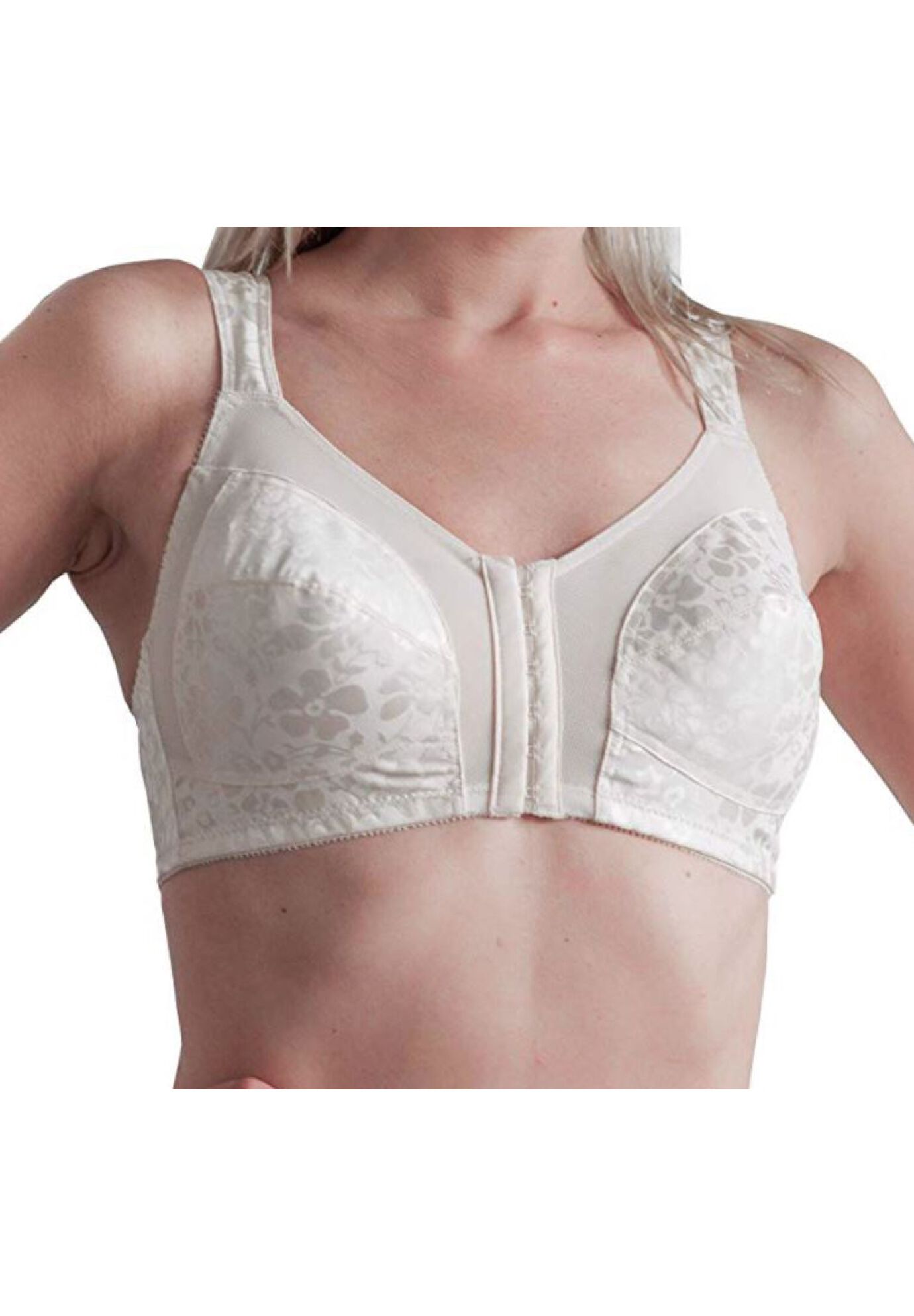 Front Closure Printed Soft Cup Bra , BLUSH, hi-res image number 0