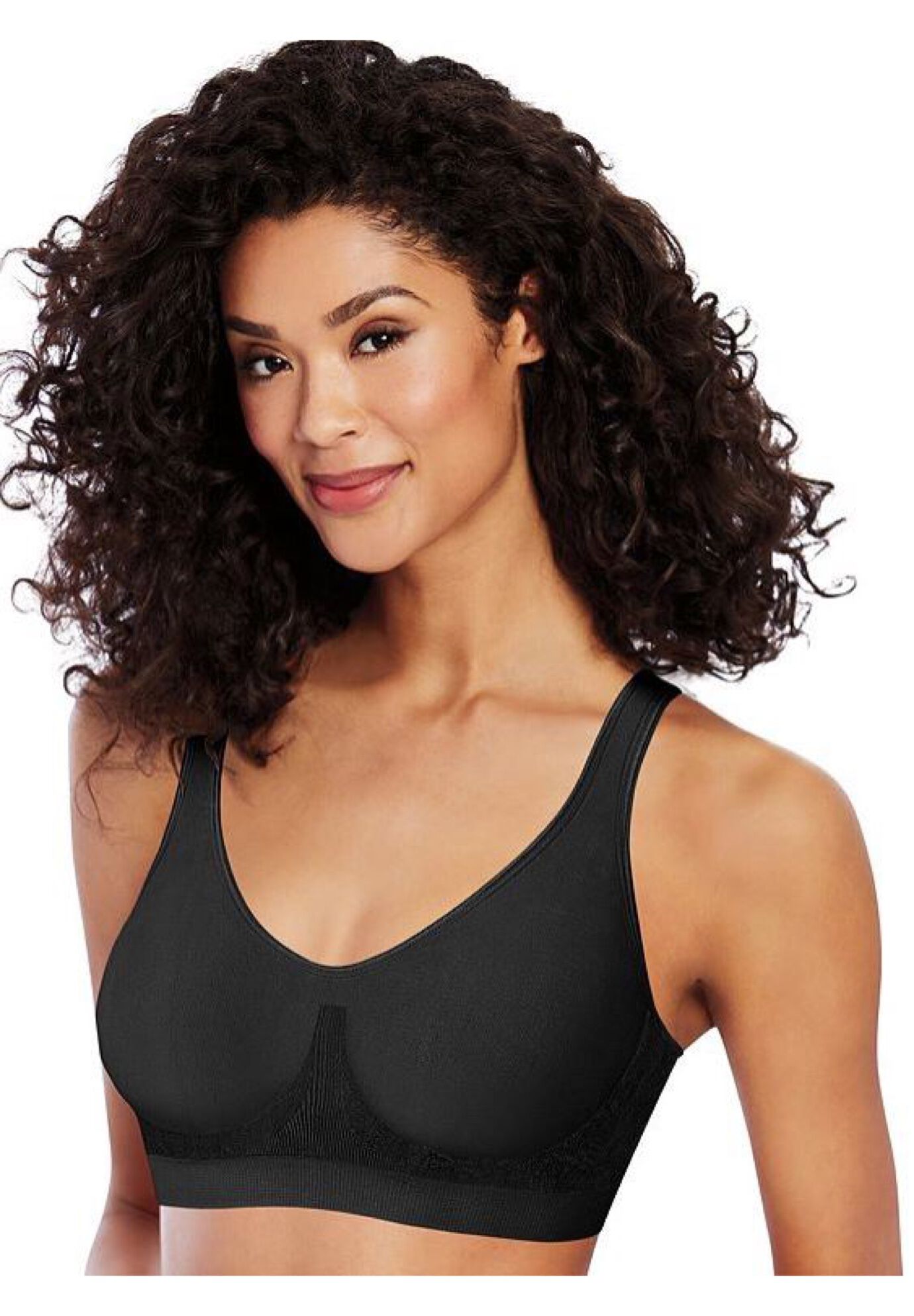 Comfort Revolution&reg; ComfortFlex Fit&reg; Shaping Wire Free Bra DF3488, BLACK, hi-res image number 0