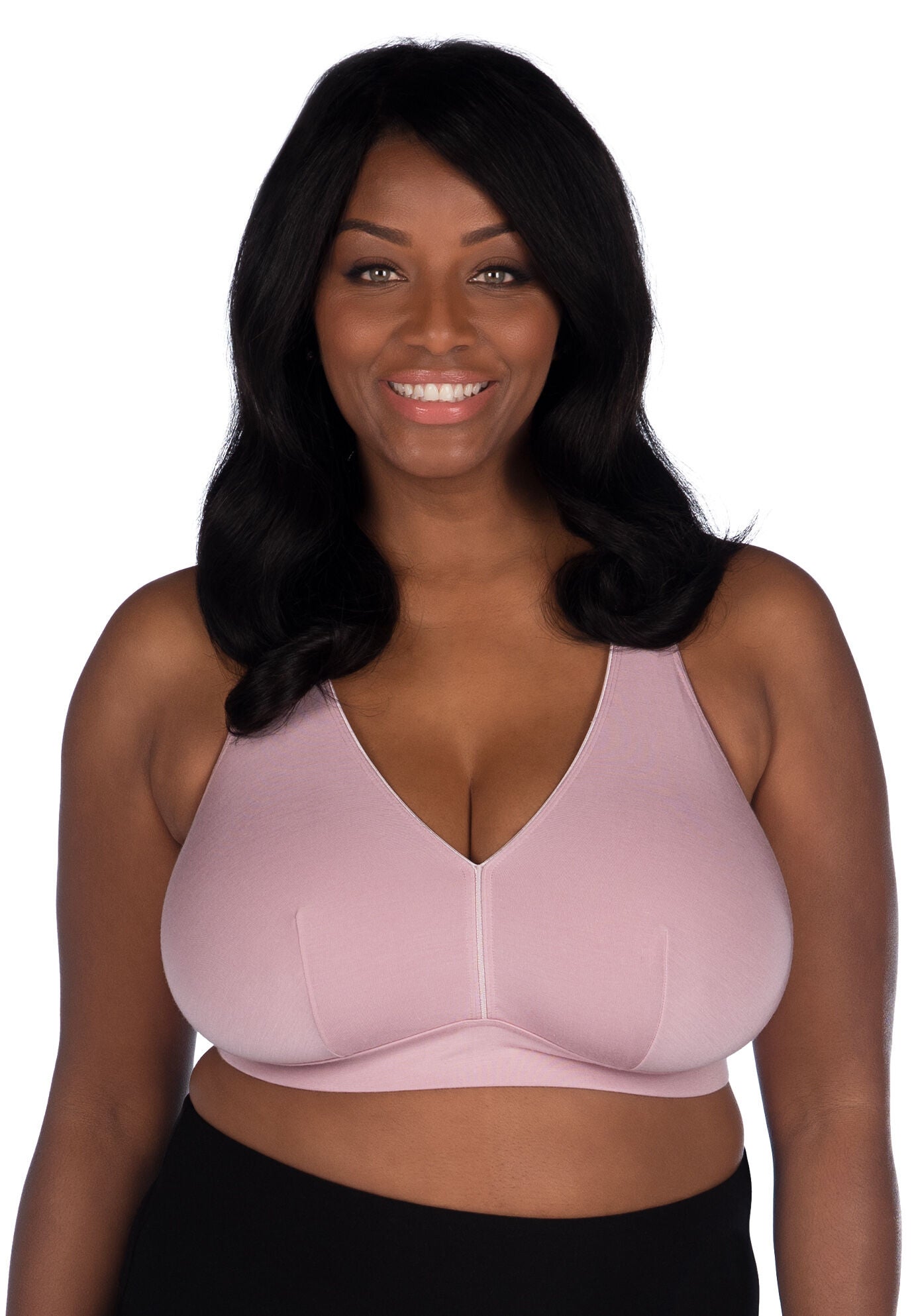 The Greta - Crossback Wirefree Bralette Bra, PALE VIOLET, hi-res image number 0