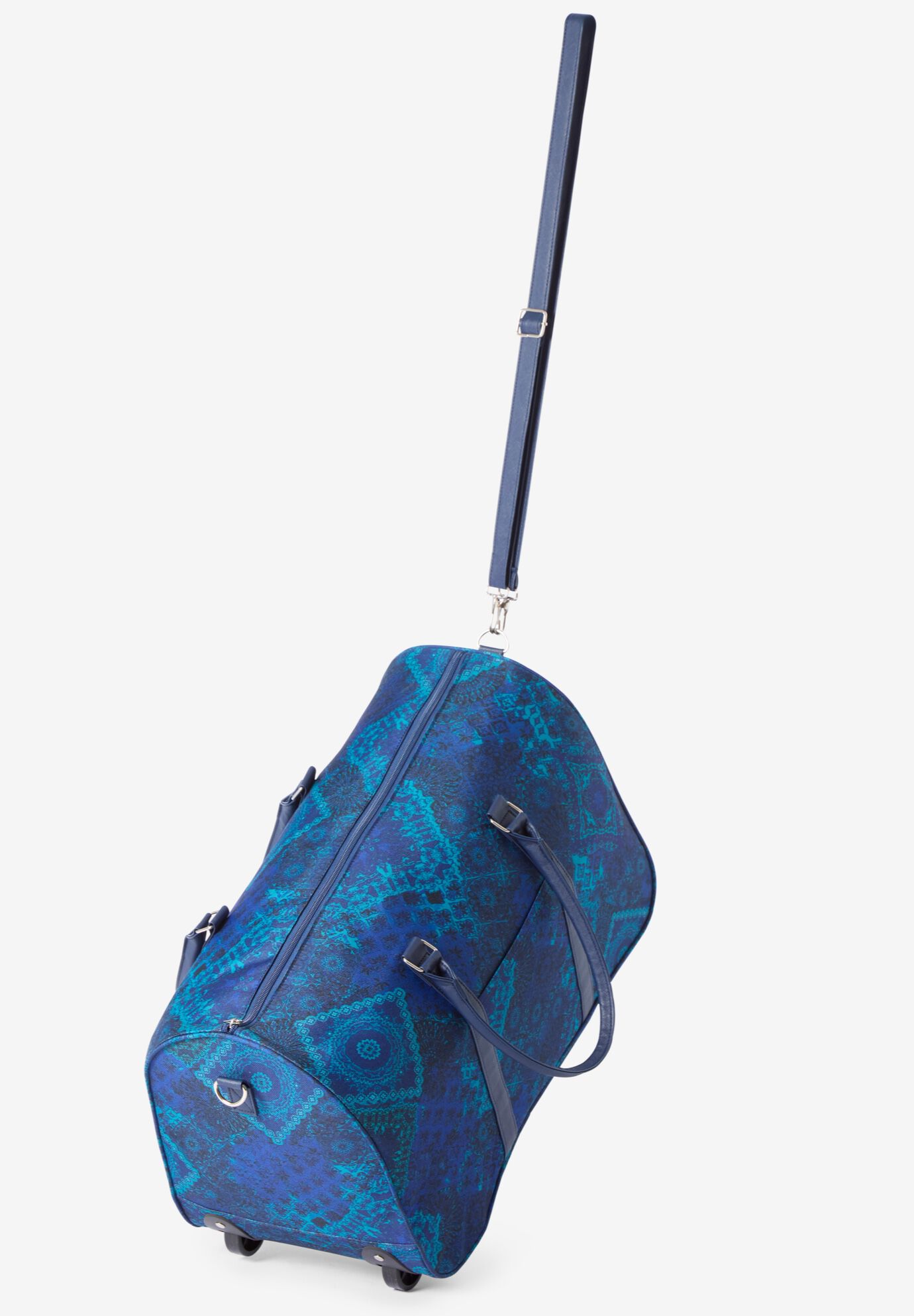 Duffle Bag, DEEP TEAL BATIK TILE, alternate image number 2