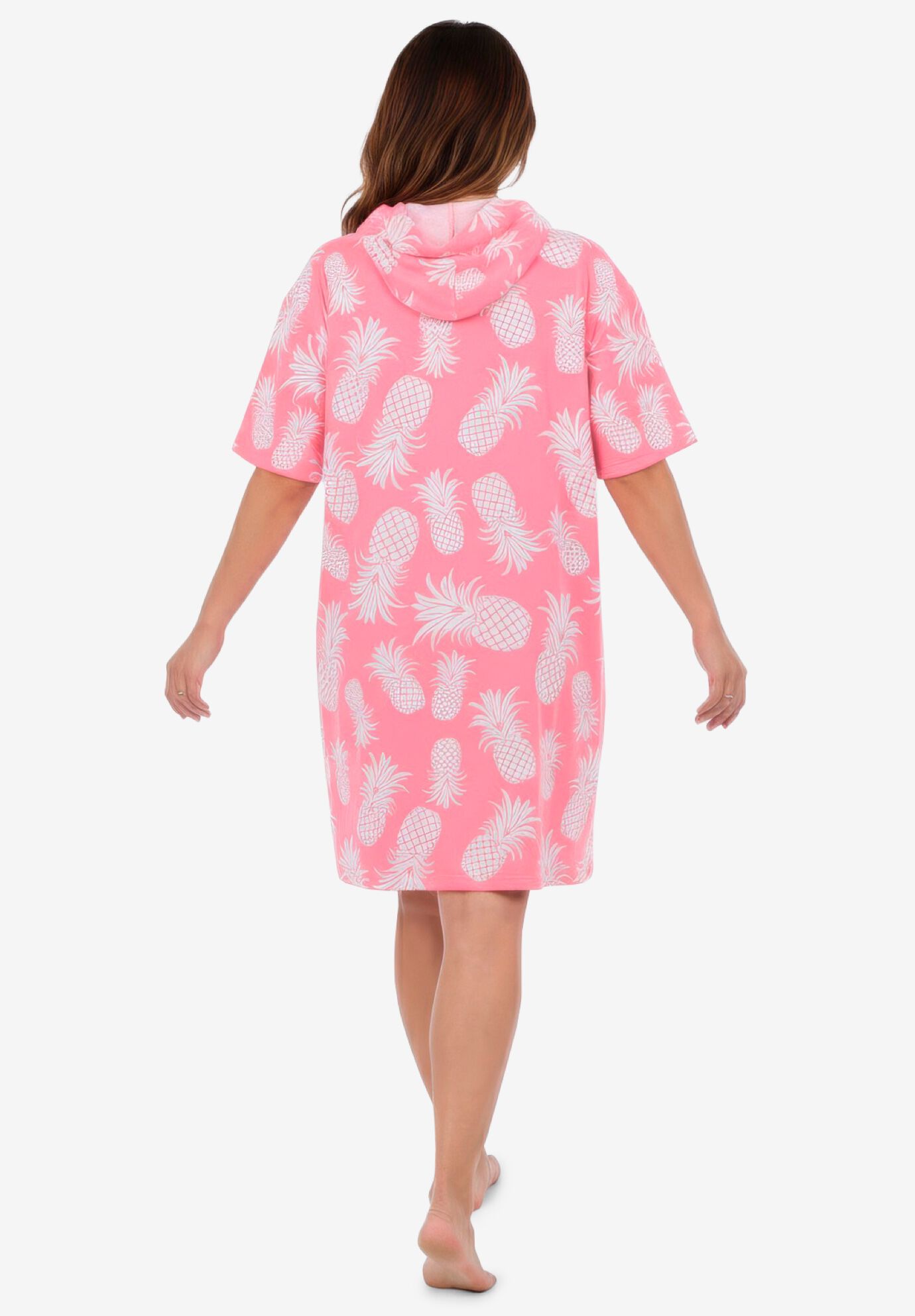 Summer Snuggzy Robe, DAZZLING PINK PINEAPPLE, on-hover image number 1