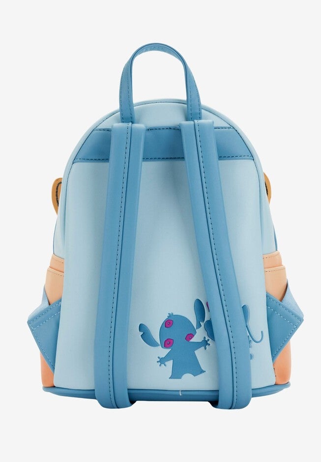 Loungefly x Disney Stitch & Angel Snow Cone Mini Backpack, BLUE, on-hover image number null