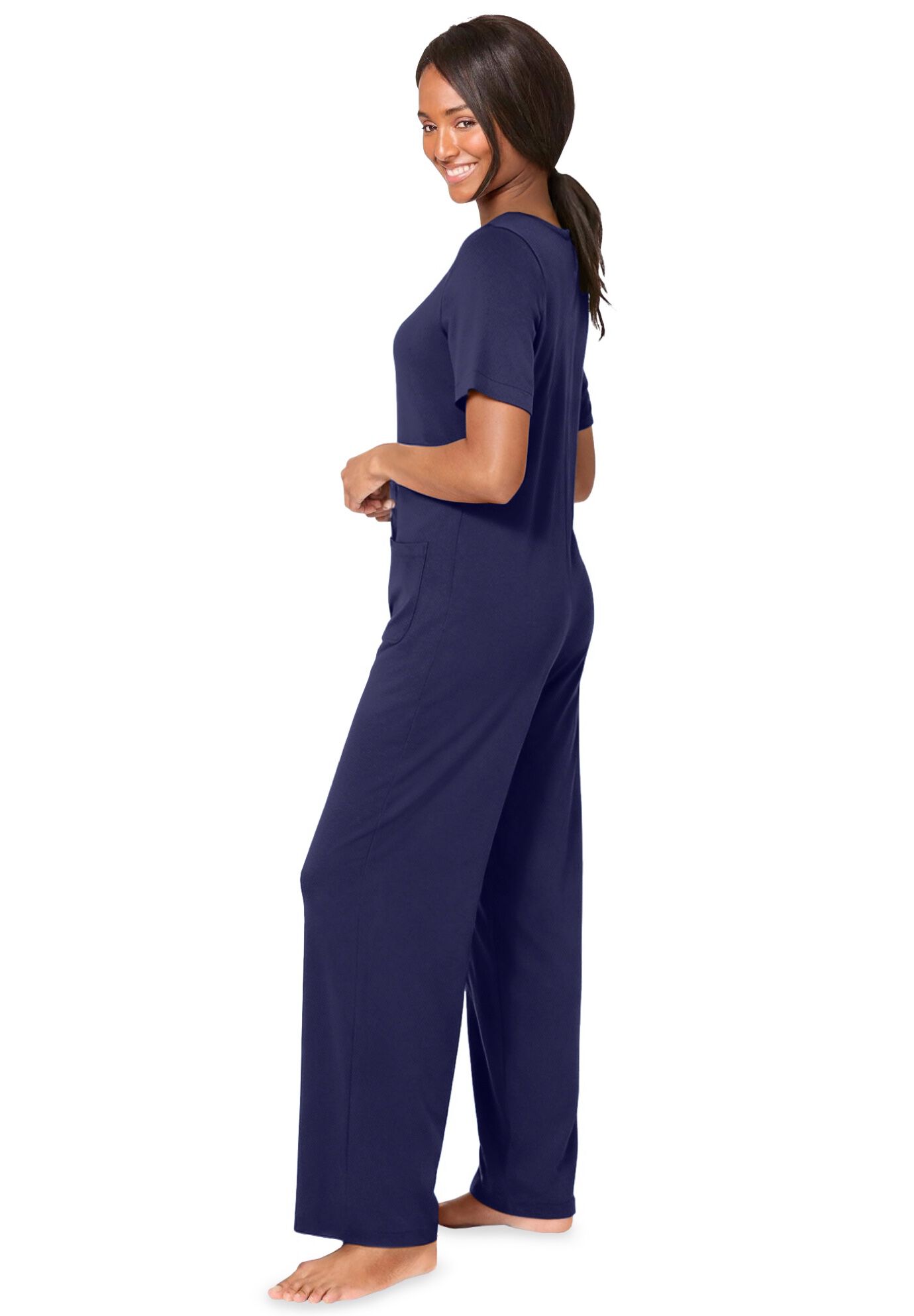 Lounger Jumpsuit, HEATHER GREY, alternate image number 2