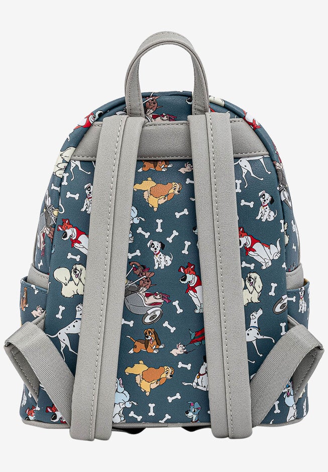 Loungefly x Disney Dogs Mini Backpack Handbag All-Over Print 101 Dalmatians, , on-hover image number null