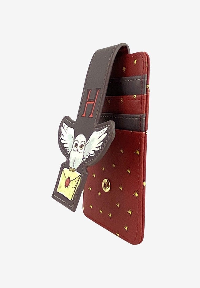 Harry Potter Hedwig Owl Card Holder Wallet Button Snap Closure, , alternate image number null