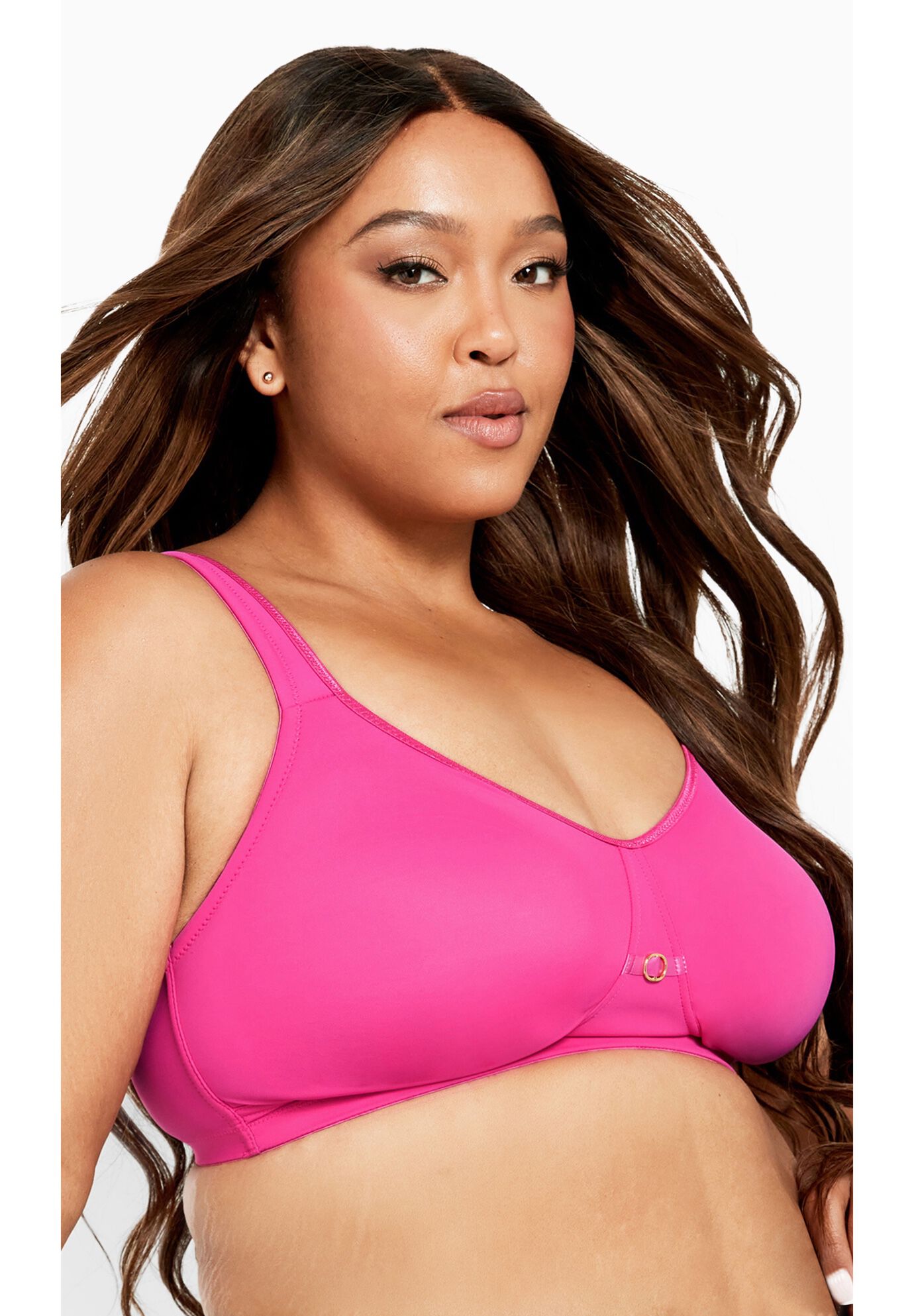 Fashion Soft Caress Bra, ROSE VIOLET, alternate image number 4
