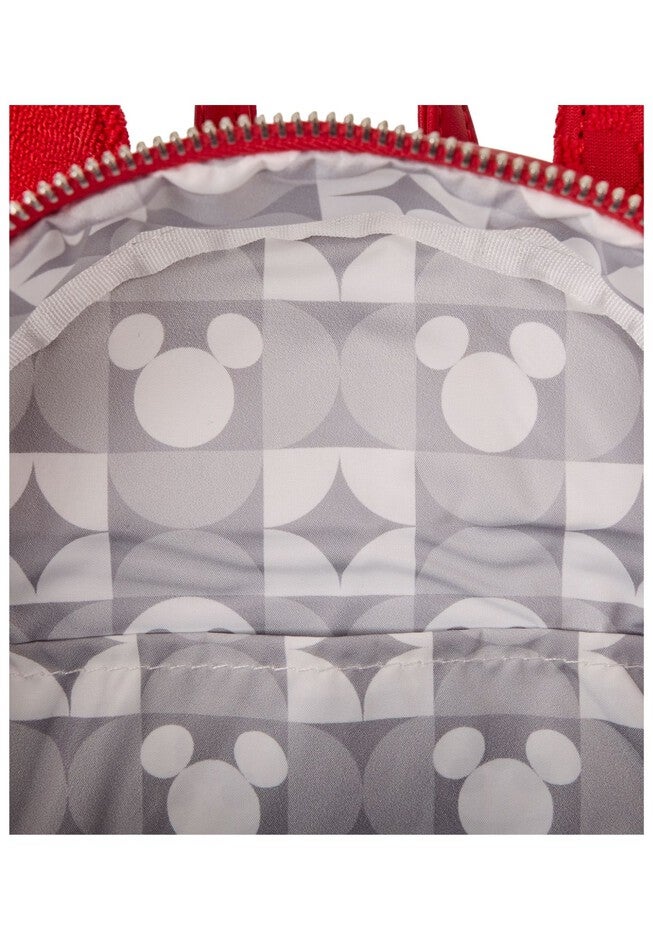 Loungefly Disney Mickey Ears Burnout Mini Backpack Red, RED, alternate image number null