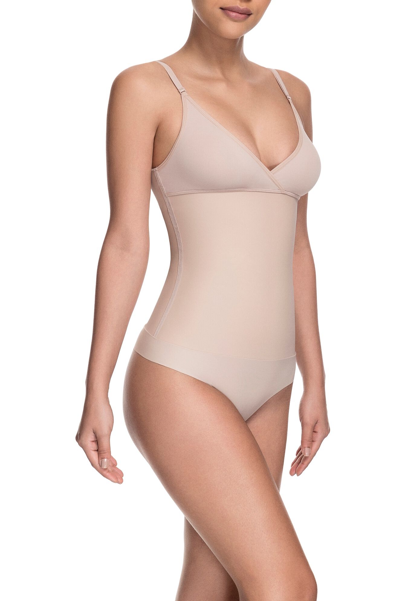 Celebrity Style Soft Cup Bodysuit, , on-hover image number 1