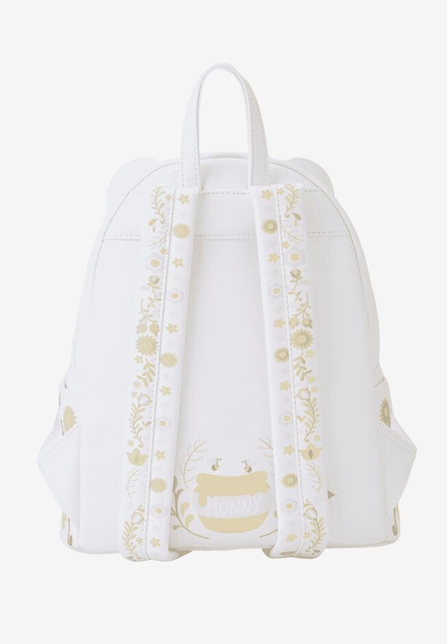 Loungefly x Disney Winnie The Pooh Floral Mini Backpack Cosplay, WHITE, on-hover image number null