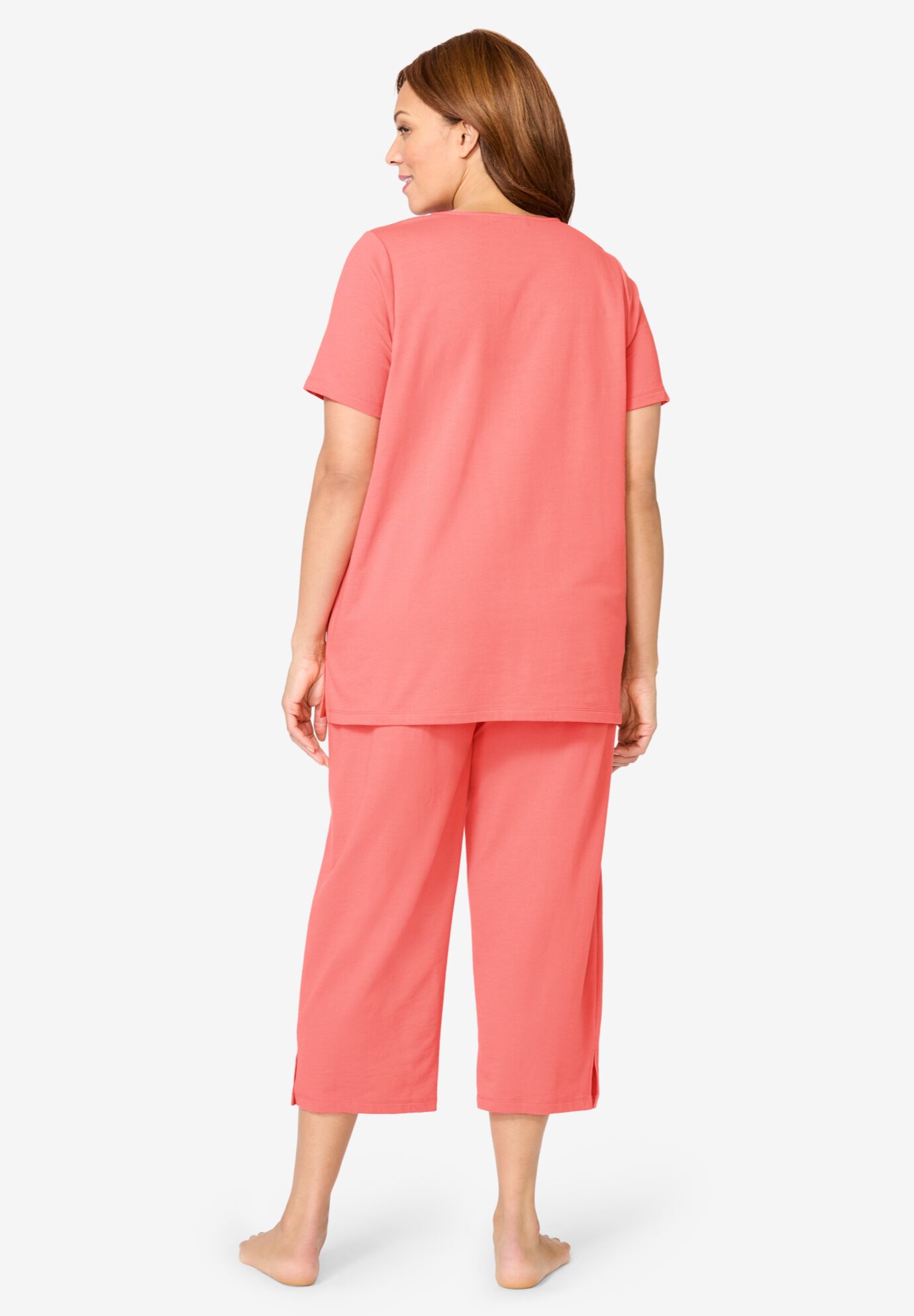 2-Piece Applique Capri, EVENING BLUE, alternate image number 2
