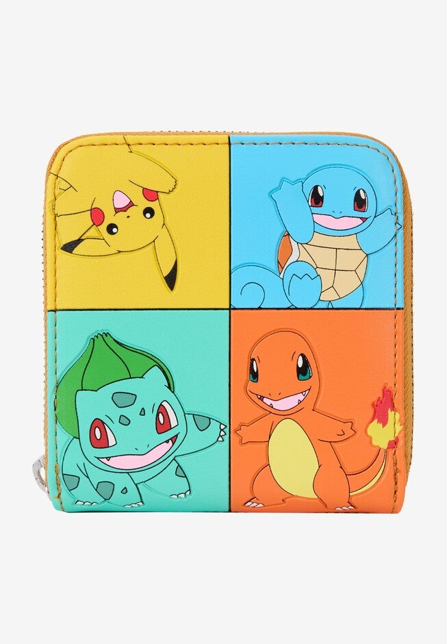 Loungefly x Pokemon Color Block Zip Around Wallet, BLUE, hi-res image number null