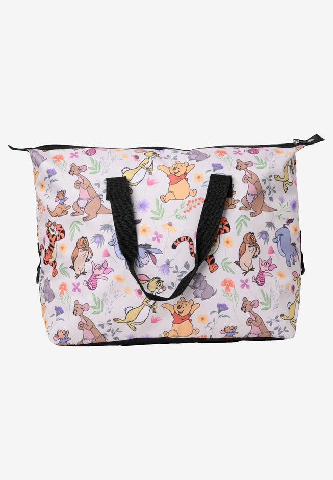 Winnie The Pooh & Friends Weekender Duffel Travel Bag Disney, WHITE, hi-res image number null
