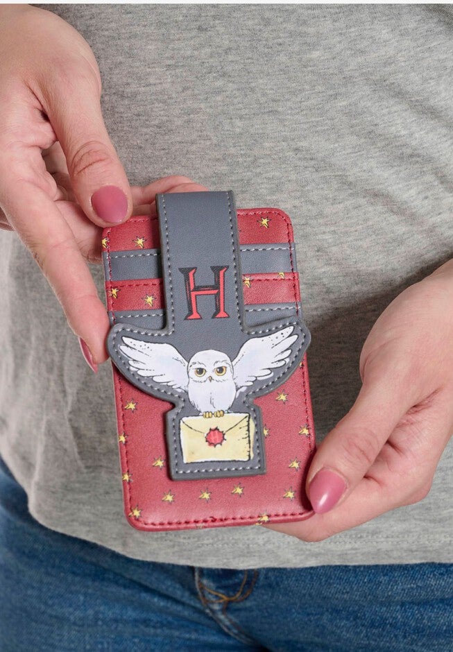 Harry Potter Hedwig Owl Card Holder Wallet Button Snap Closure, , on-hover image number null