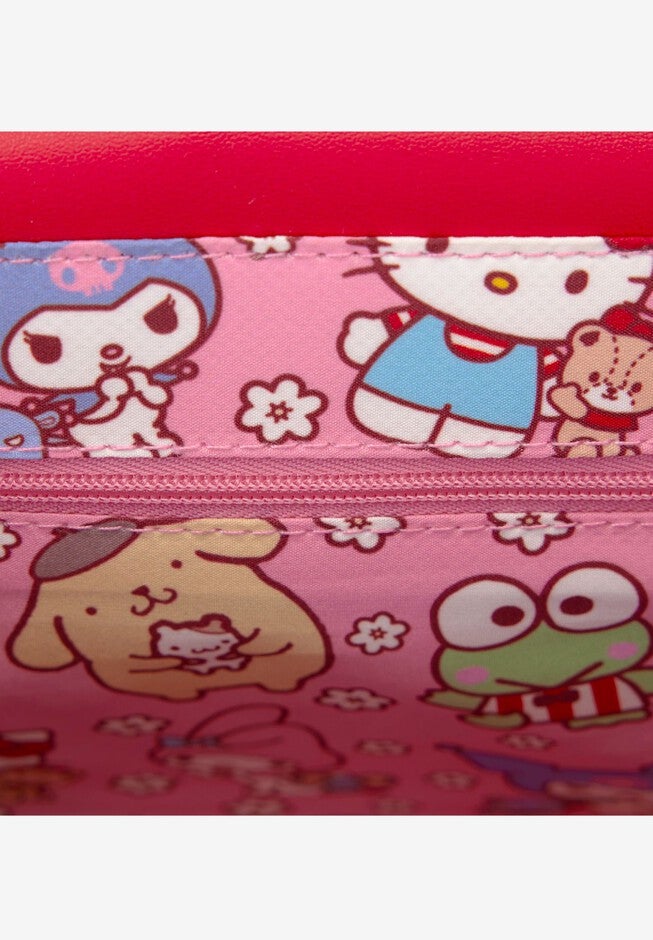 Loungefly x Sanrio Hello Kitty & Friends Crossbody Purse Color Block Bag, PINK, alternate image number null