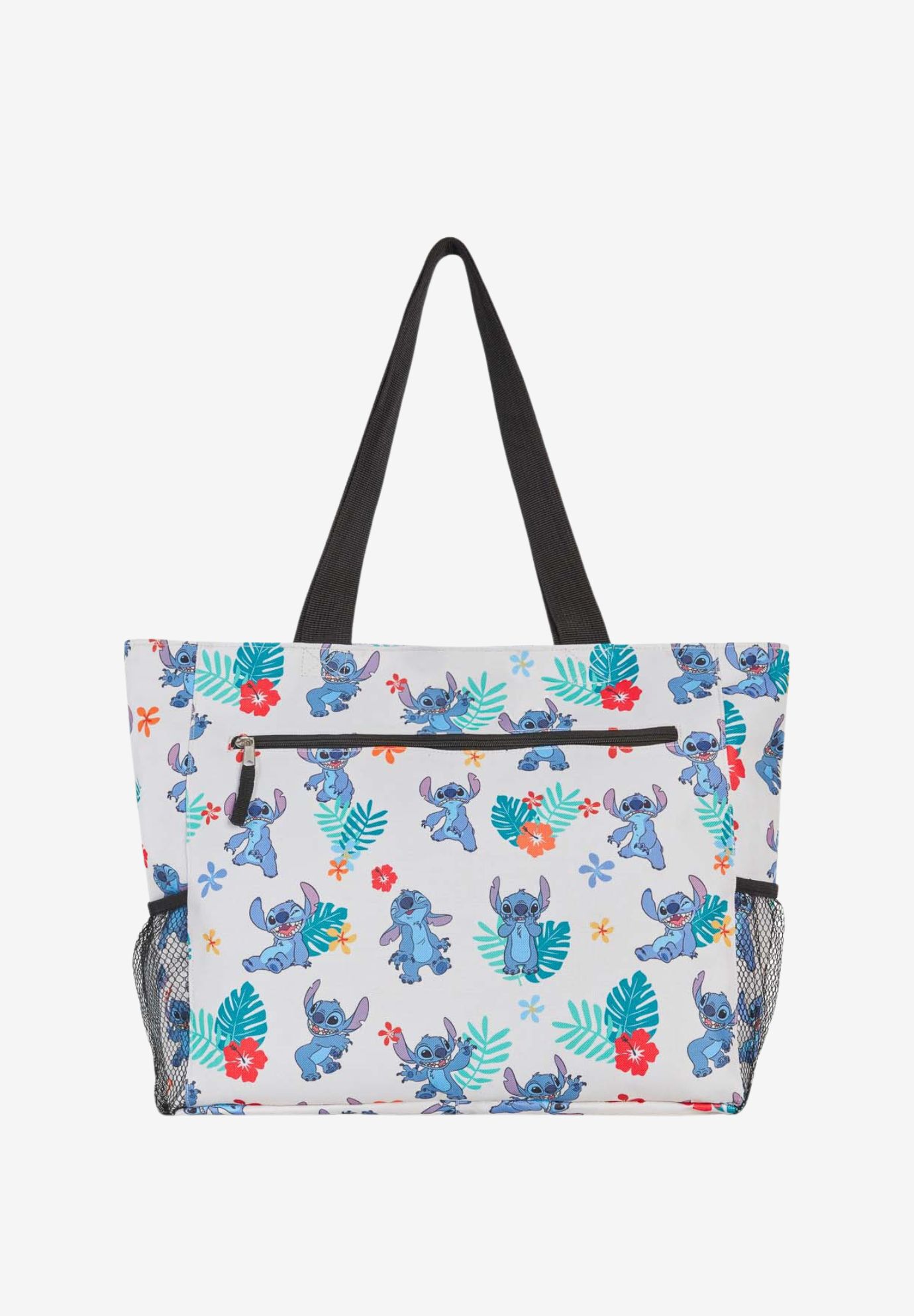 Disney Stitch Tote Bag Beach Travel Mesh Water Bottle Pockets Zippered, , alternate image number 2
