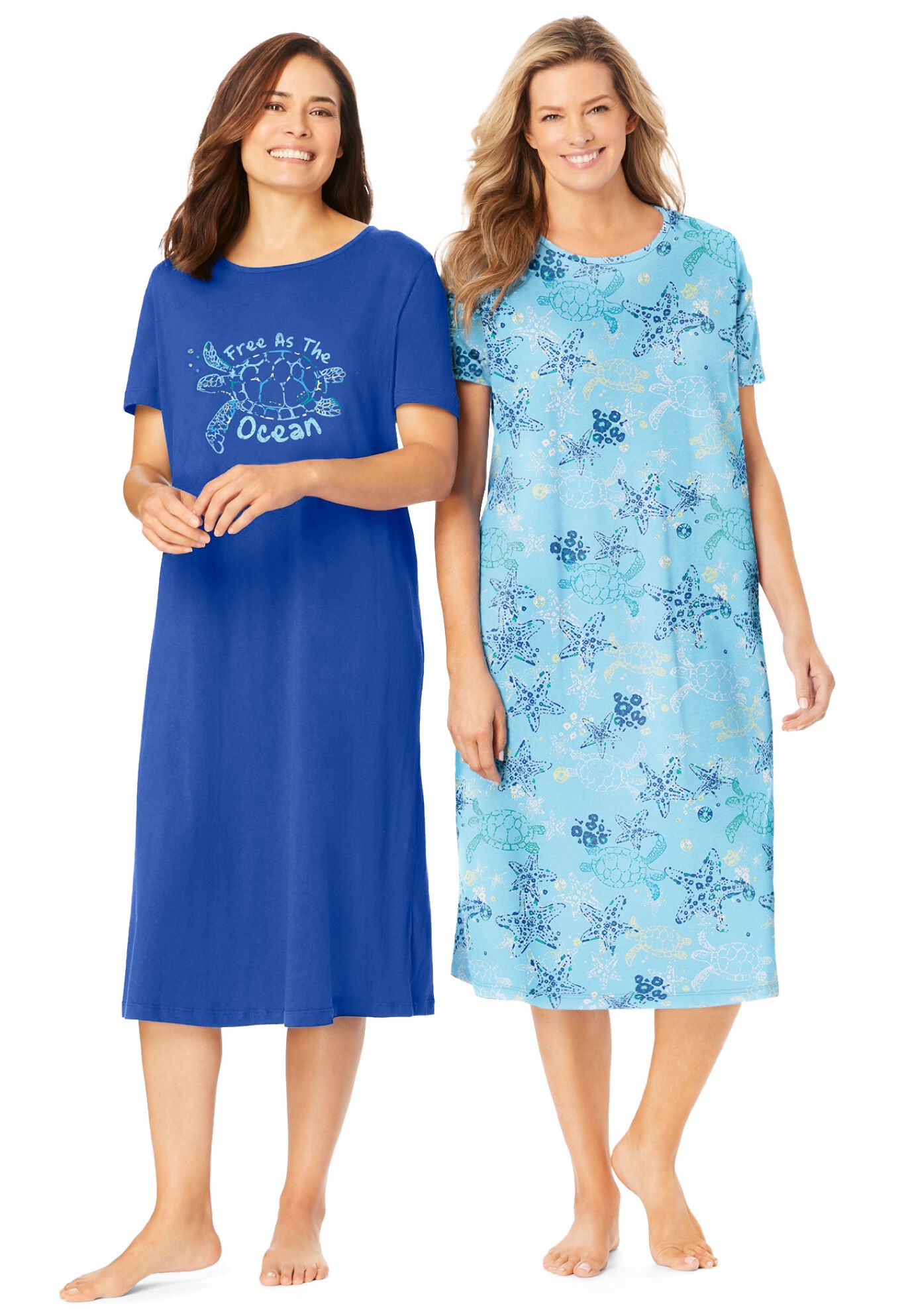 2-Pack Long Sleepshirts, , alternate image number 5