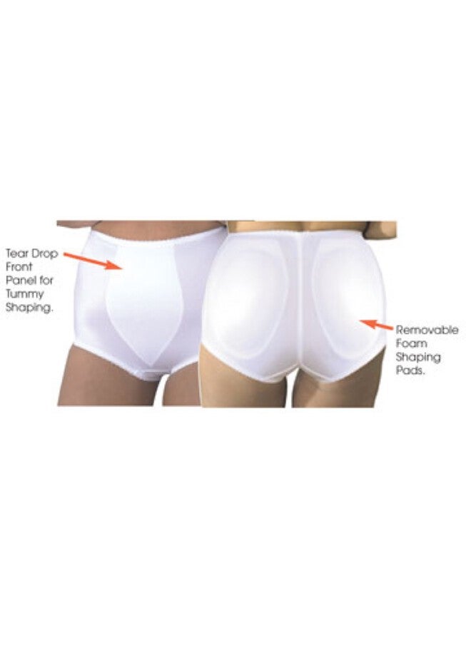 Padded Panty Brief Light Shaping (Removable Pads), , on-hover image number 1