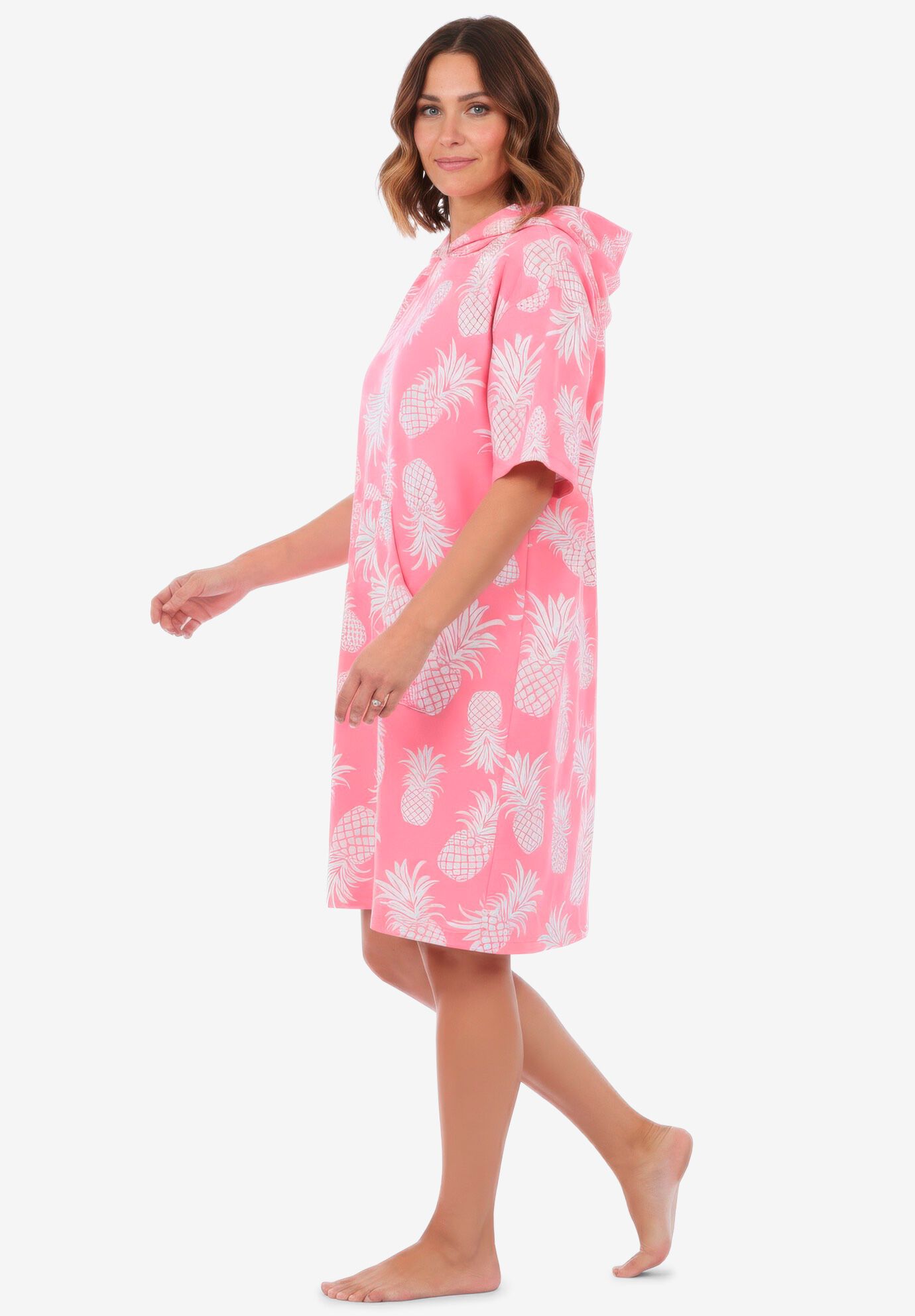 Summer Snuggzy Robe, DAZZLING PINK PINEAPPLE, alternate image number 2