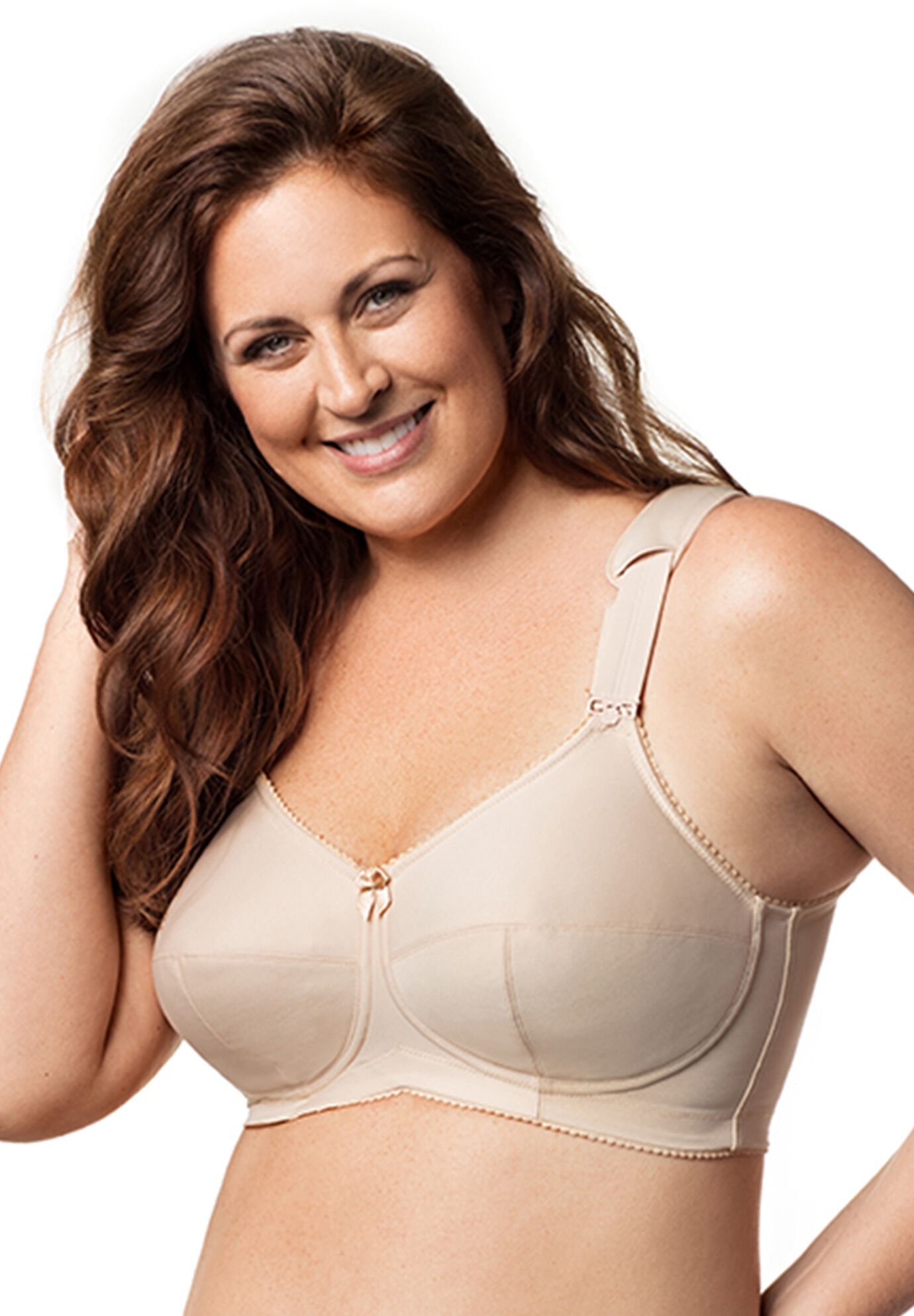 Full-Coverage Soft Cup Bra, NUDE, hi-res image number 0