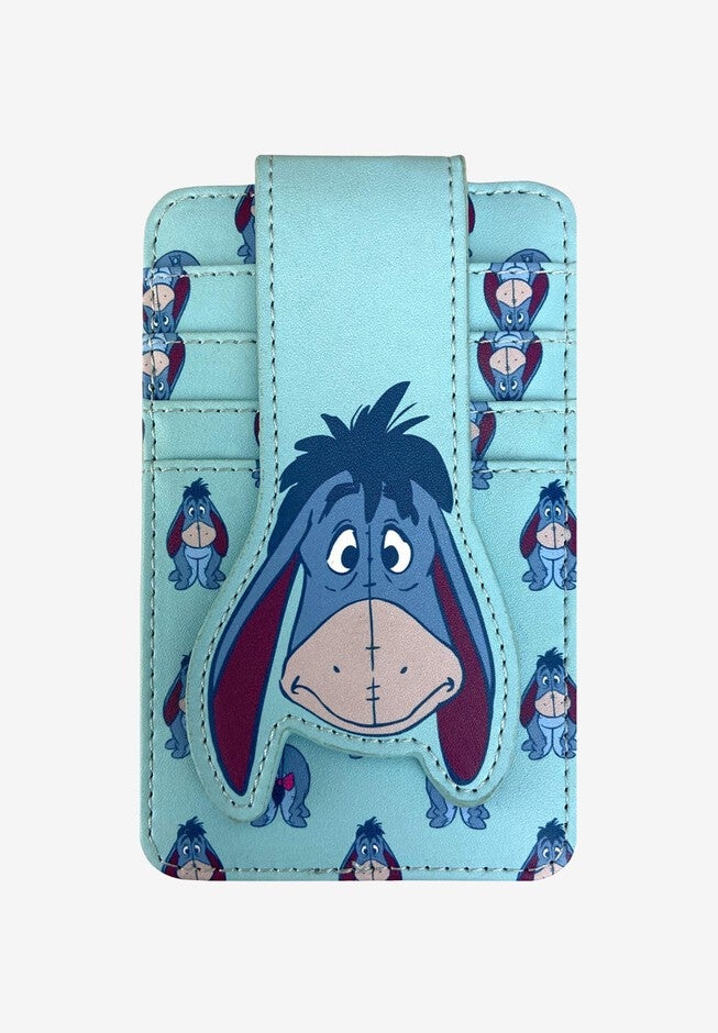 Disney Eeyore Card Holder Wallet Button Snap Closure, BLUE, hi-res image number null