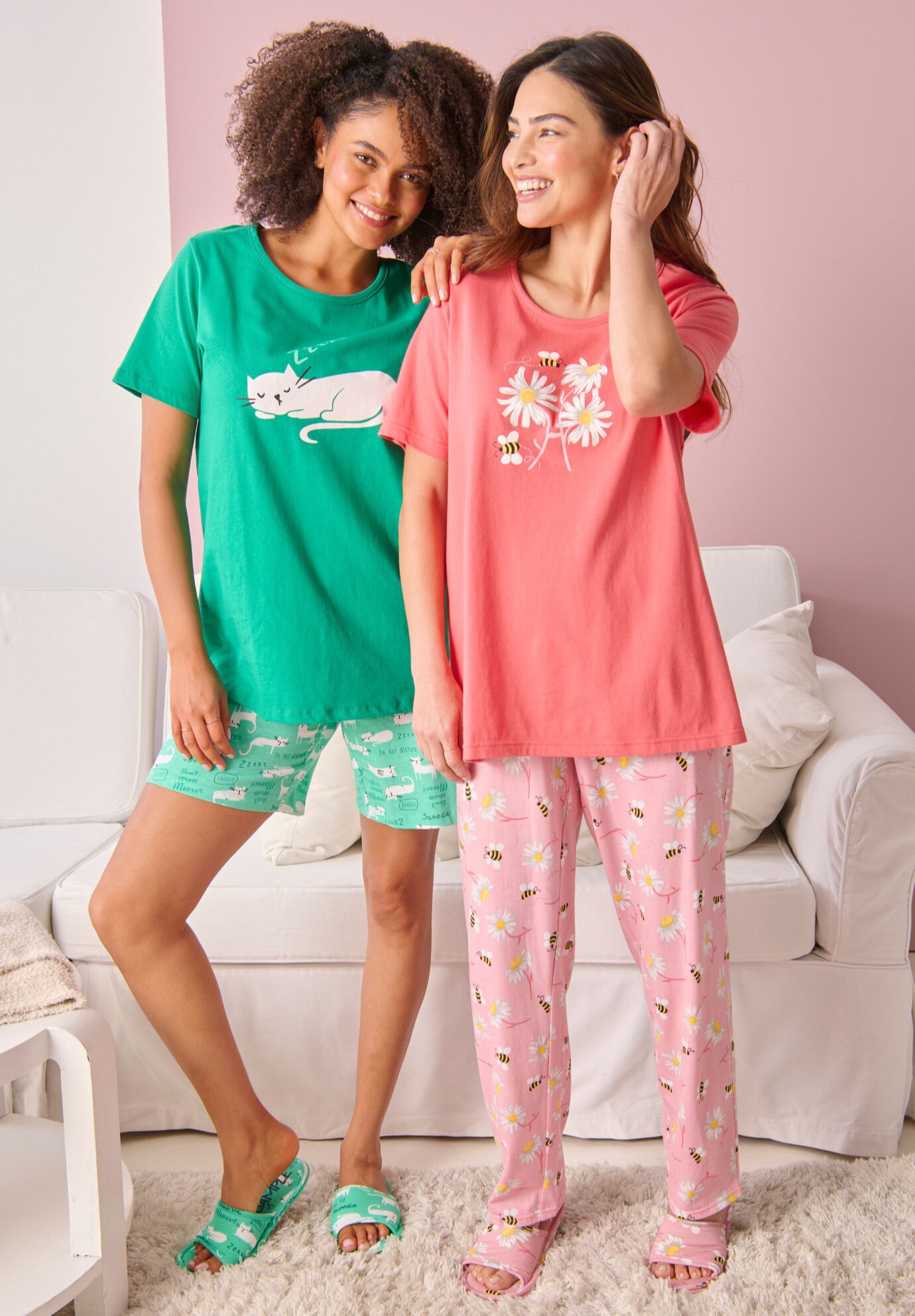 Knit PJ Short Set, , alternate image number 6