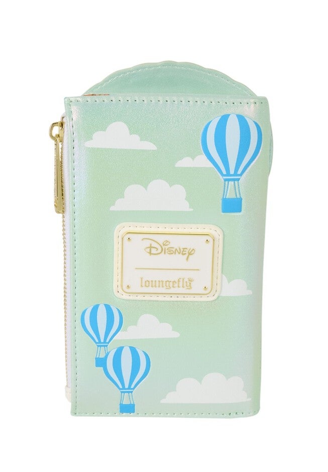 Loungefly x Disney Mickey & Friends Hot Air Balloon Flap Wallet, BLUE, on-hover image number null