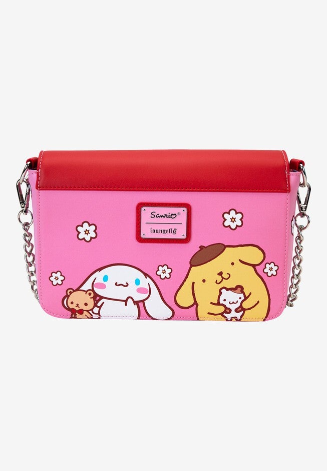 Loungefly x Sanrio Hello Kitty & Friends Crossbody Purse Color Block Bag, PINK, on-hover image number null