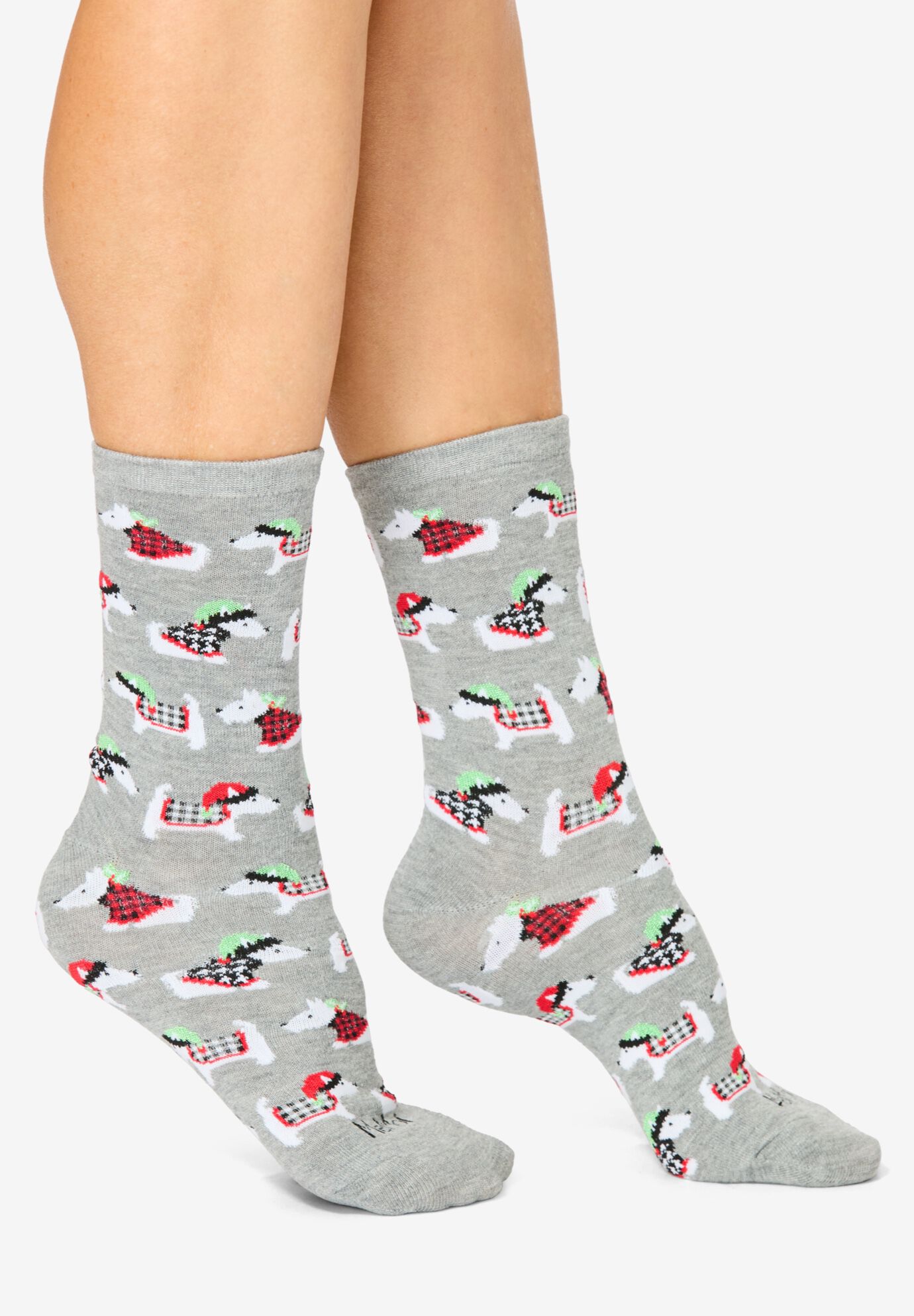 MeMoi&reg; 2-Pack Holiday Crew Socks, , alternate image number 5