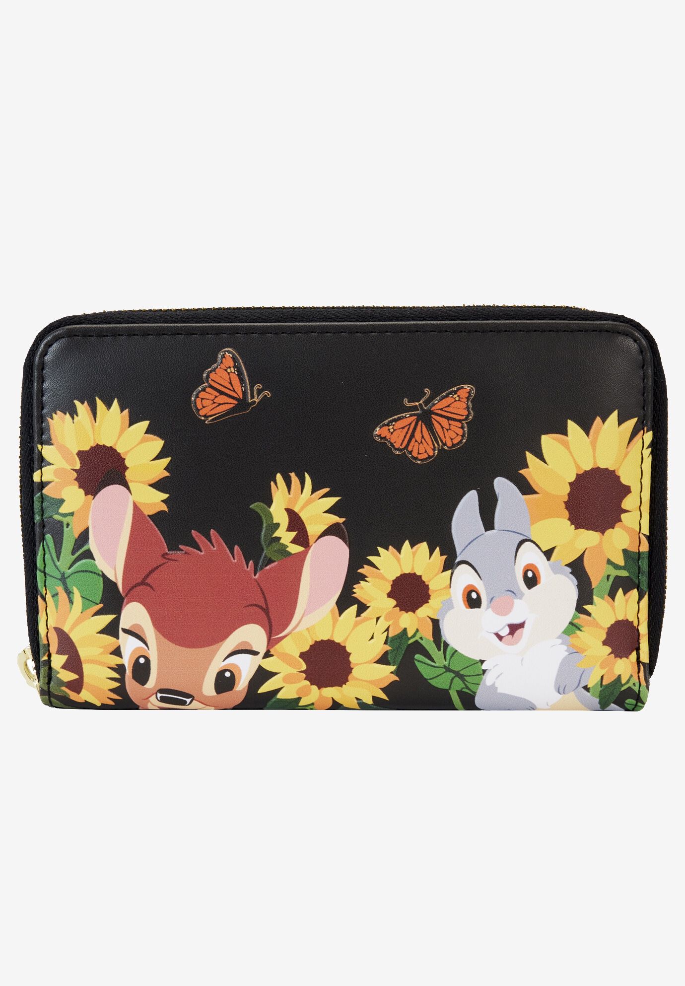 Loungefly X Disney Bambi And Friends Zip Around Wallet, BLACK, hi-res image number 0