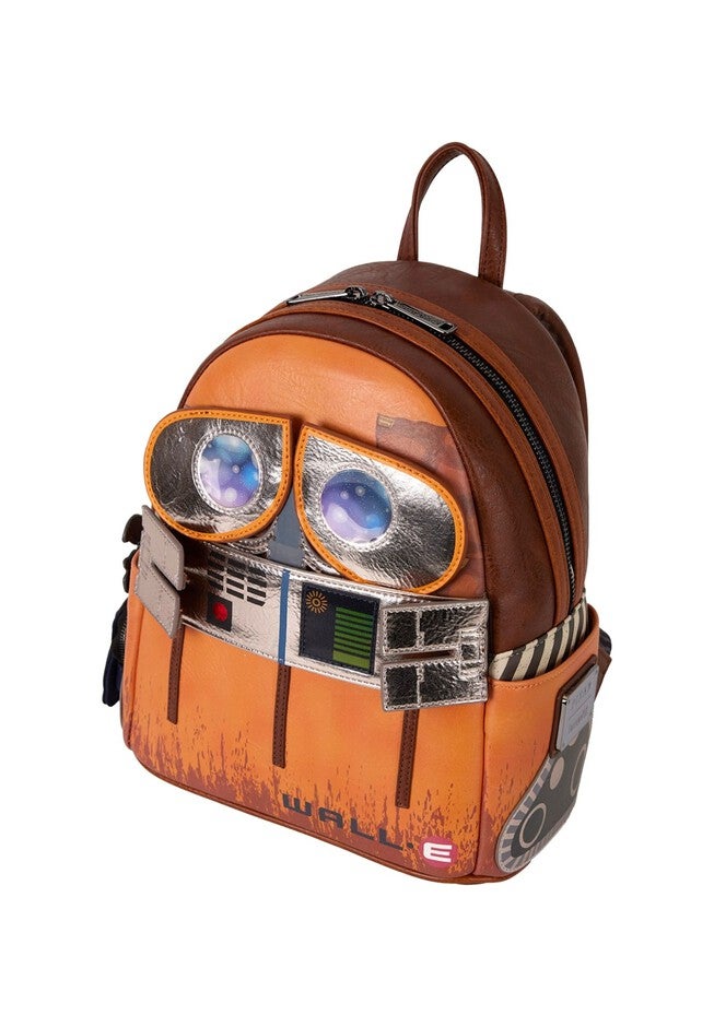 Loungefly x Pixar WALL-E Mini Backpack with Coin Bag Cosplay Lenticular, BLACK, alternate image number null