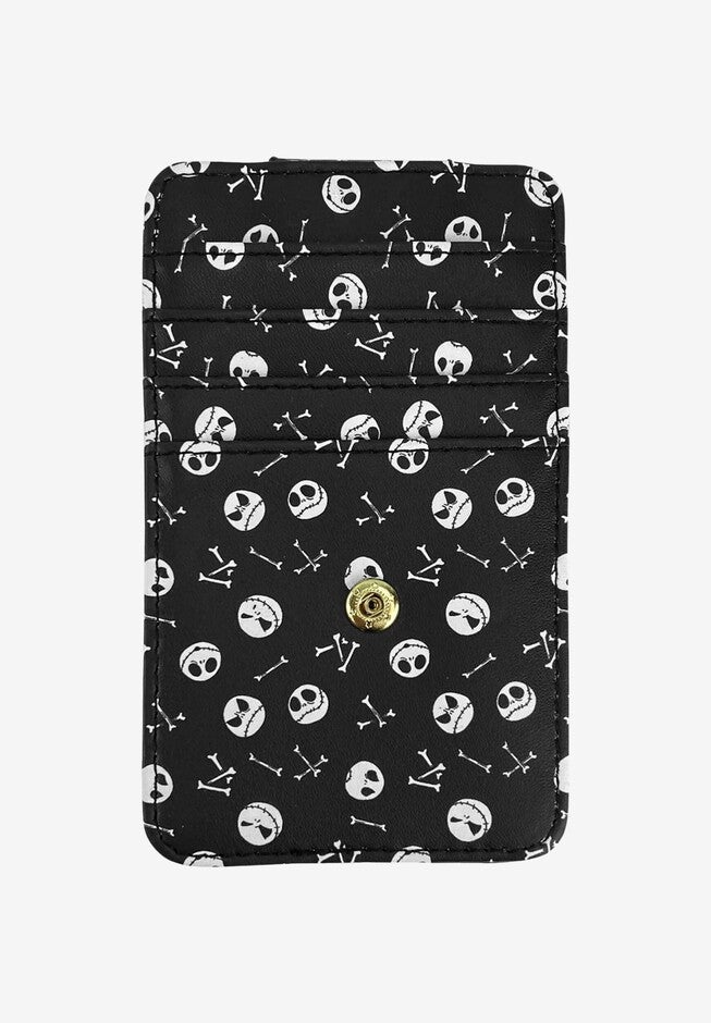 Jack Skellington Card Holder Wallet Button Snap Closure, , alternate image number null