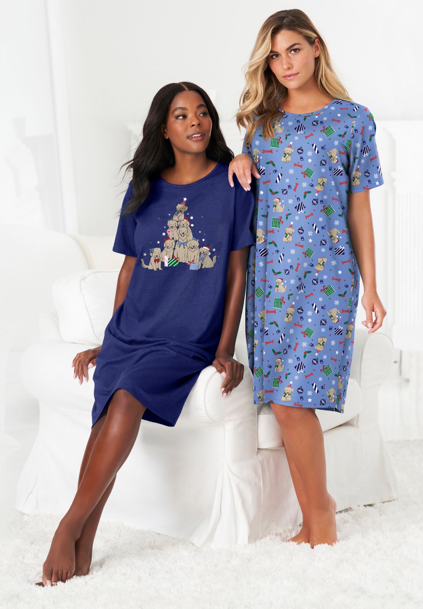 2-Pack Short-Sleeve Sleepshirt, , alternate image number 3